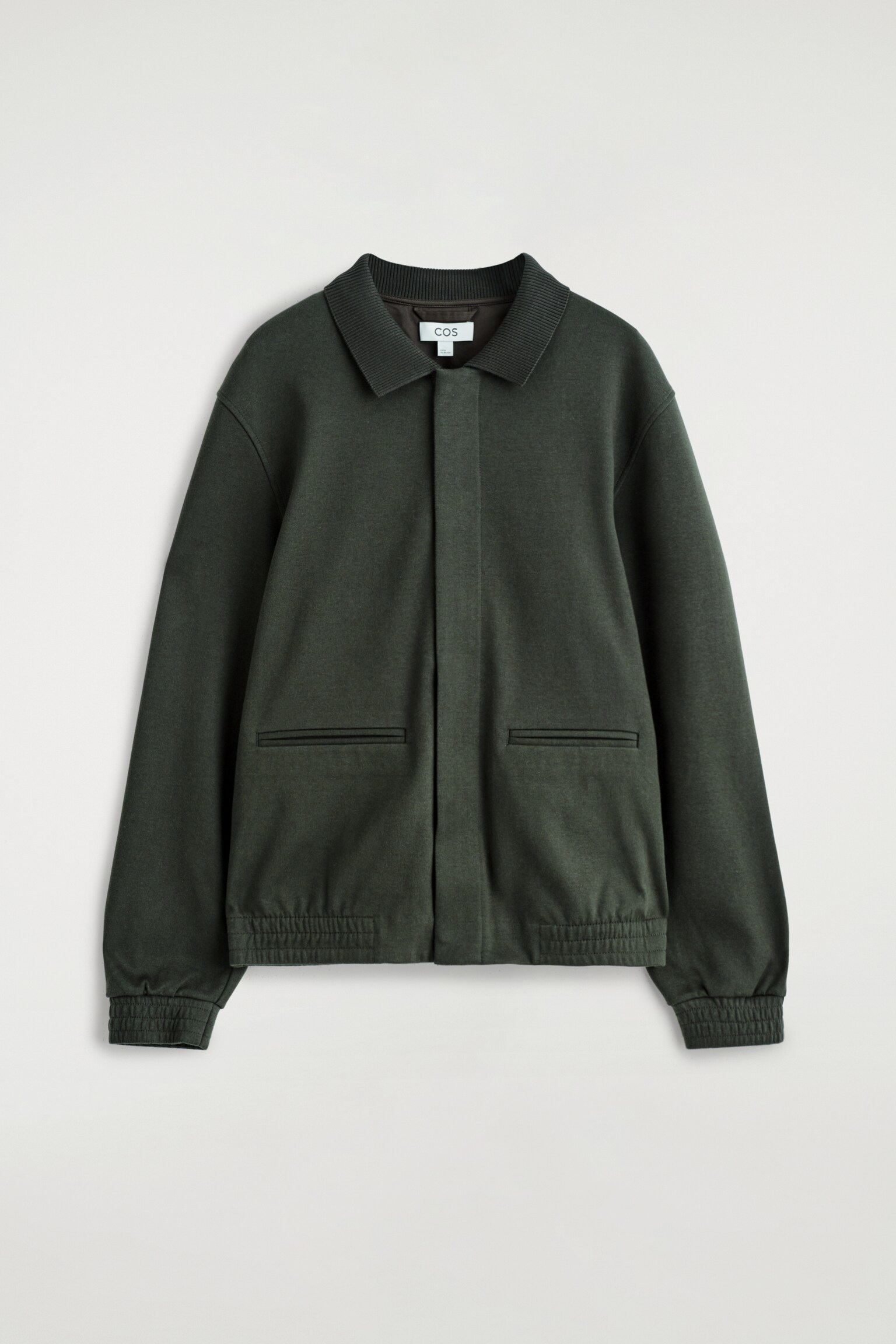 VESTE HARRINGTON EN MAILLE - VERT FONCÉ/BLEU MARINE - 2