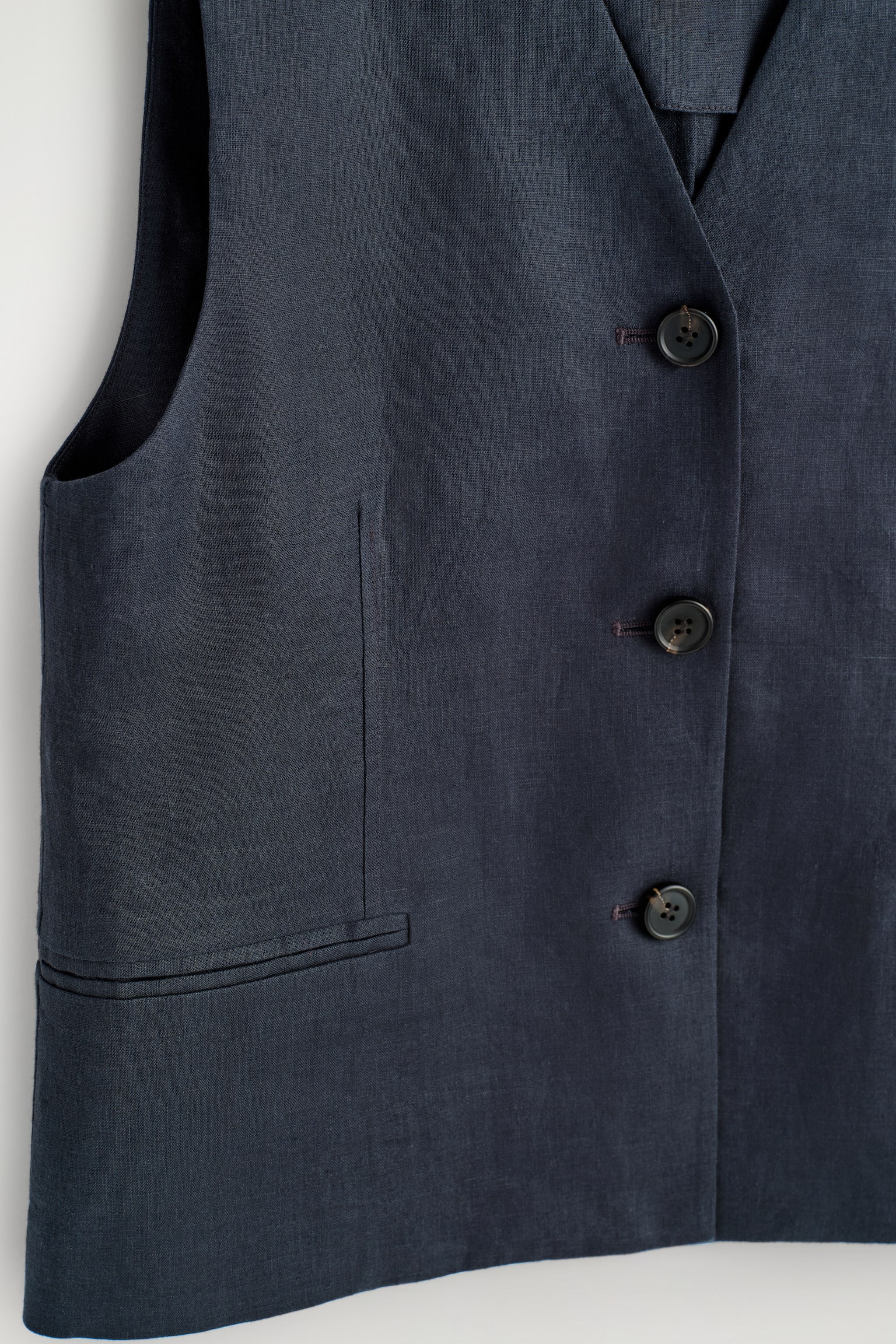 LINNEVÄST - MARINBLÅ/LJUSROSA - 8