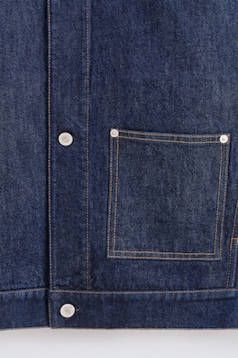 DENIM SHIRT JACKET — DARK BLUE 6