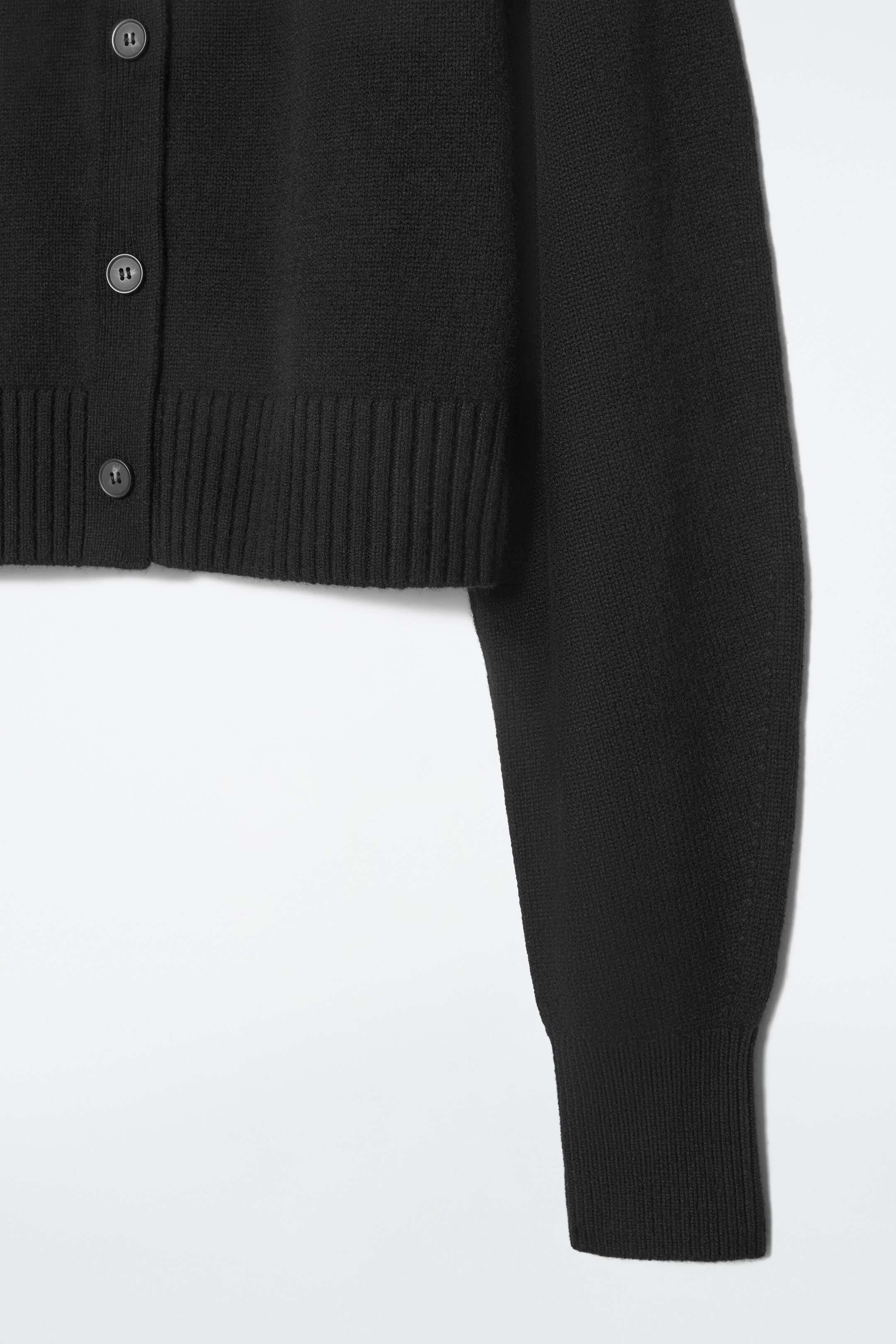 View larger image: CROPPED WOOL CARDIGAN - BLACK - Ladies | H&M GB 2