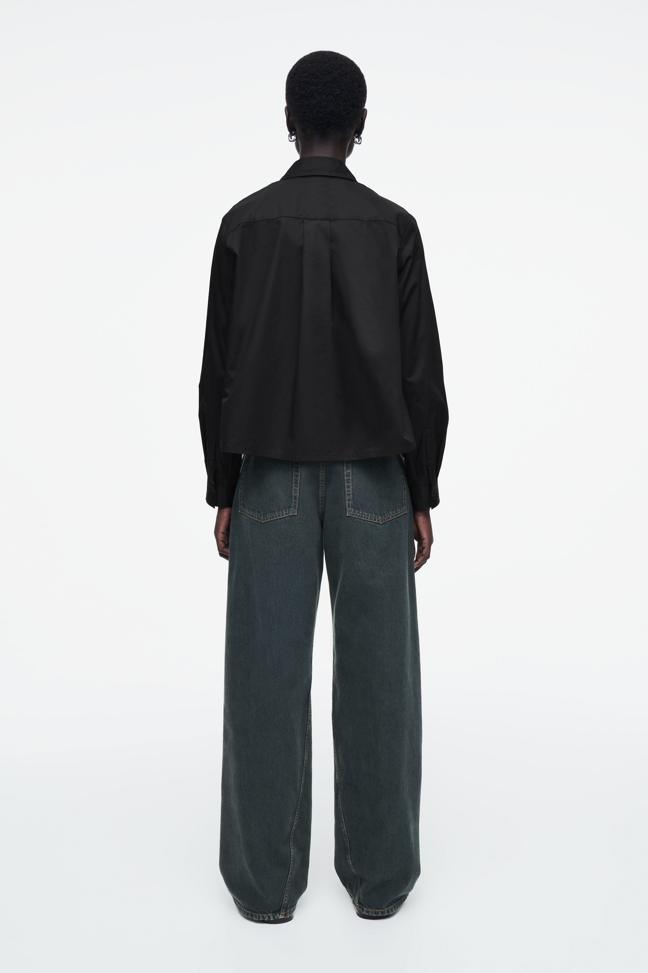 CHEMISE DÉCONTRACTÉE ÉVASÉE EN COTON
