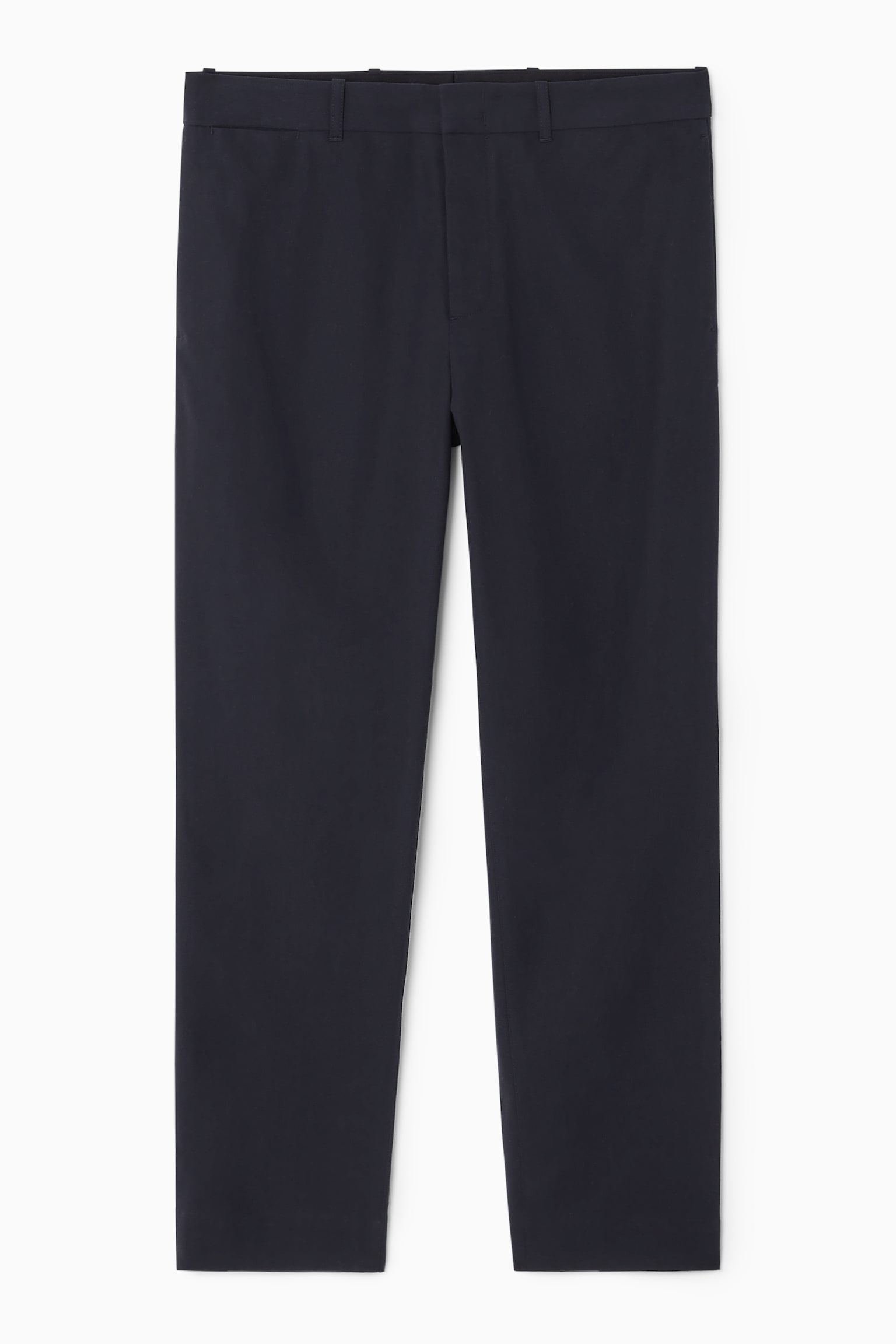 PANTALON CHINO DROIT SERGÉ - BLEU MARINE