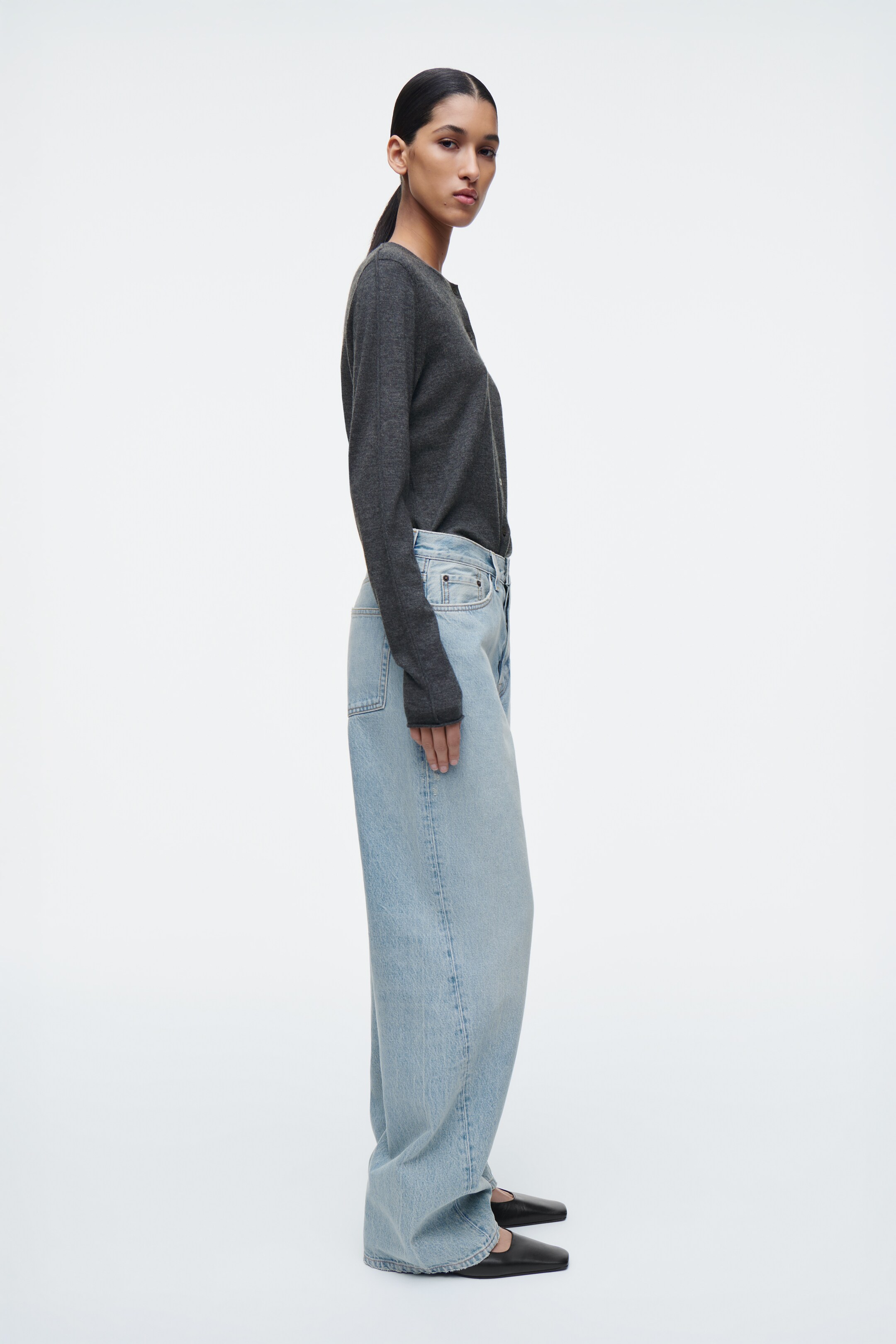 Agrandir l'image: JEAN DROIT FACADE - BLEU CIEL - FEMME | H&M FR 3