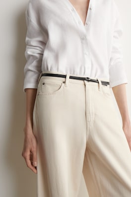 LAGOON WIDE-LEG JEANS — IVORY 4