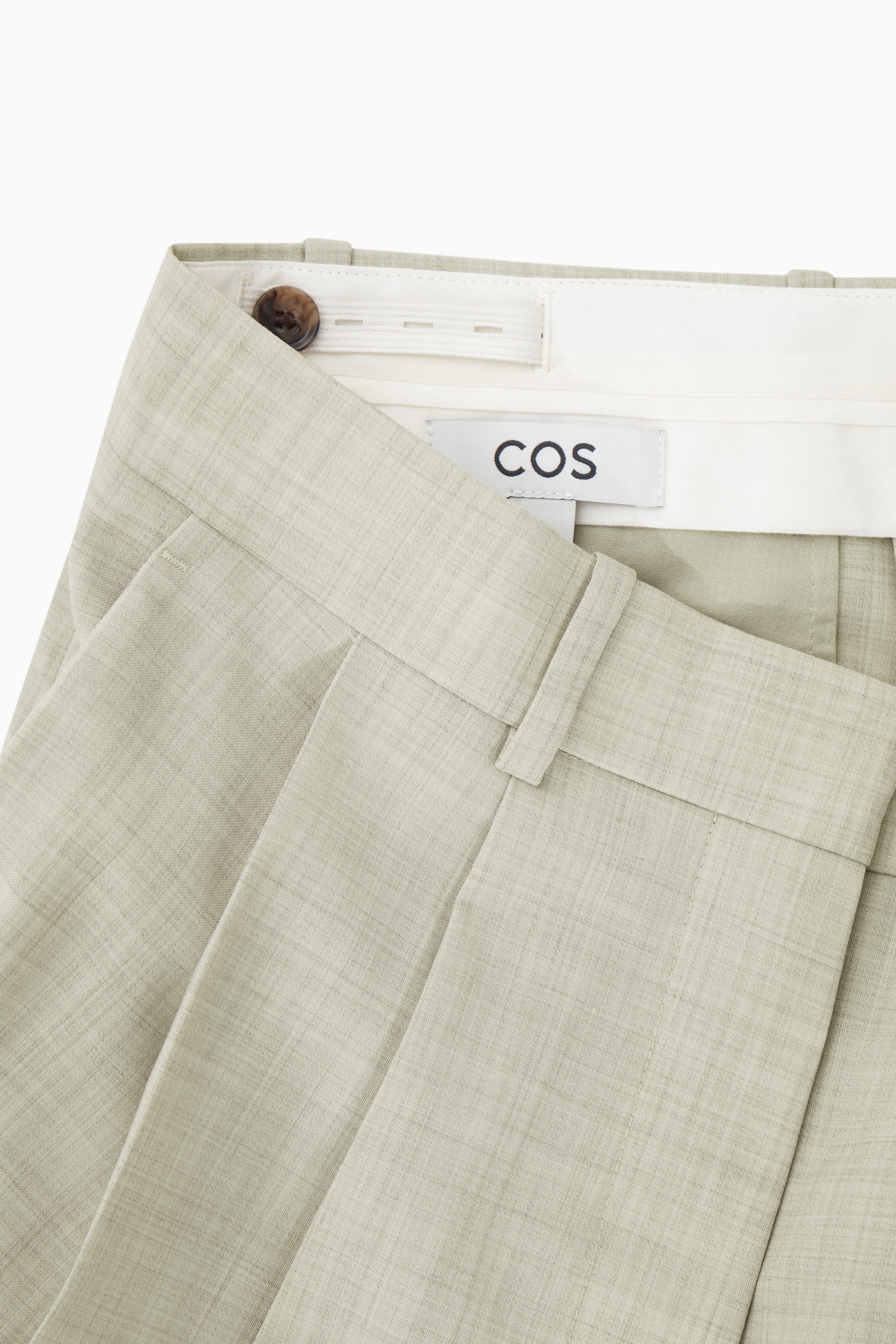 WIDE-LEG TAILORED WOOL PANTS