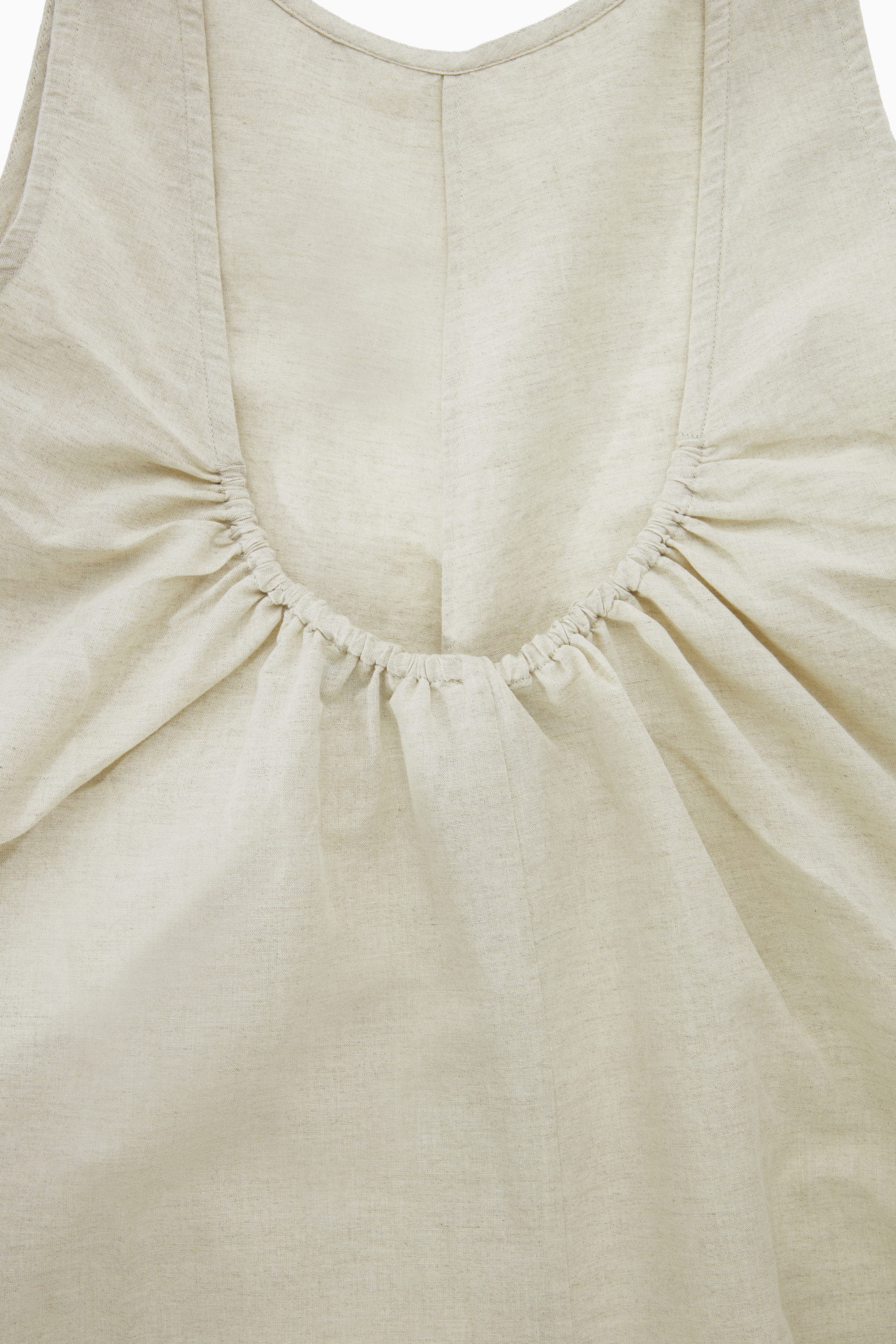 RELAXED-FIT LINEN-BLEND PLAYSUIT - BEIGE | COS