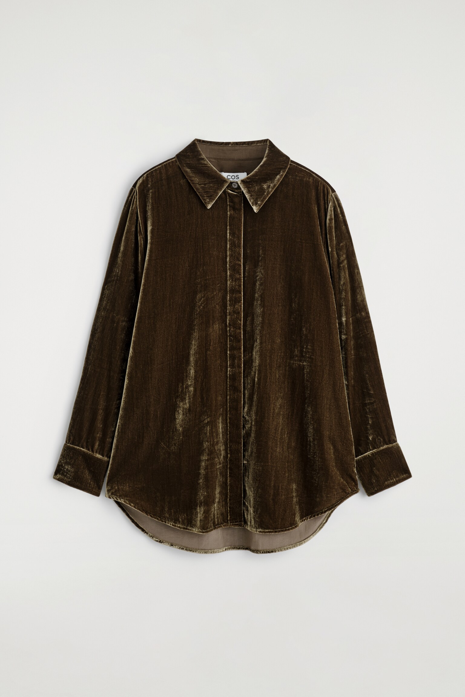 CHEMISE EN VELOURS - BRUN/NOIR - 2