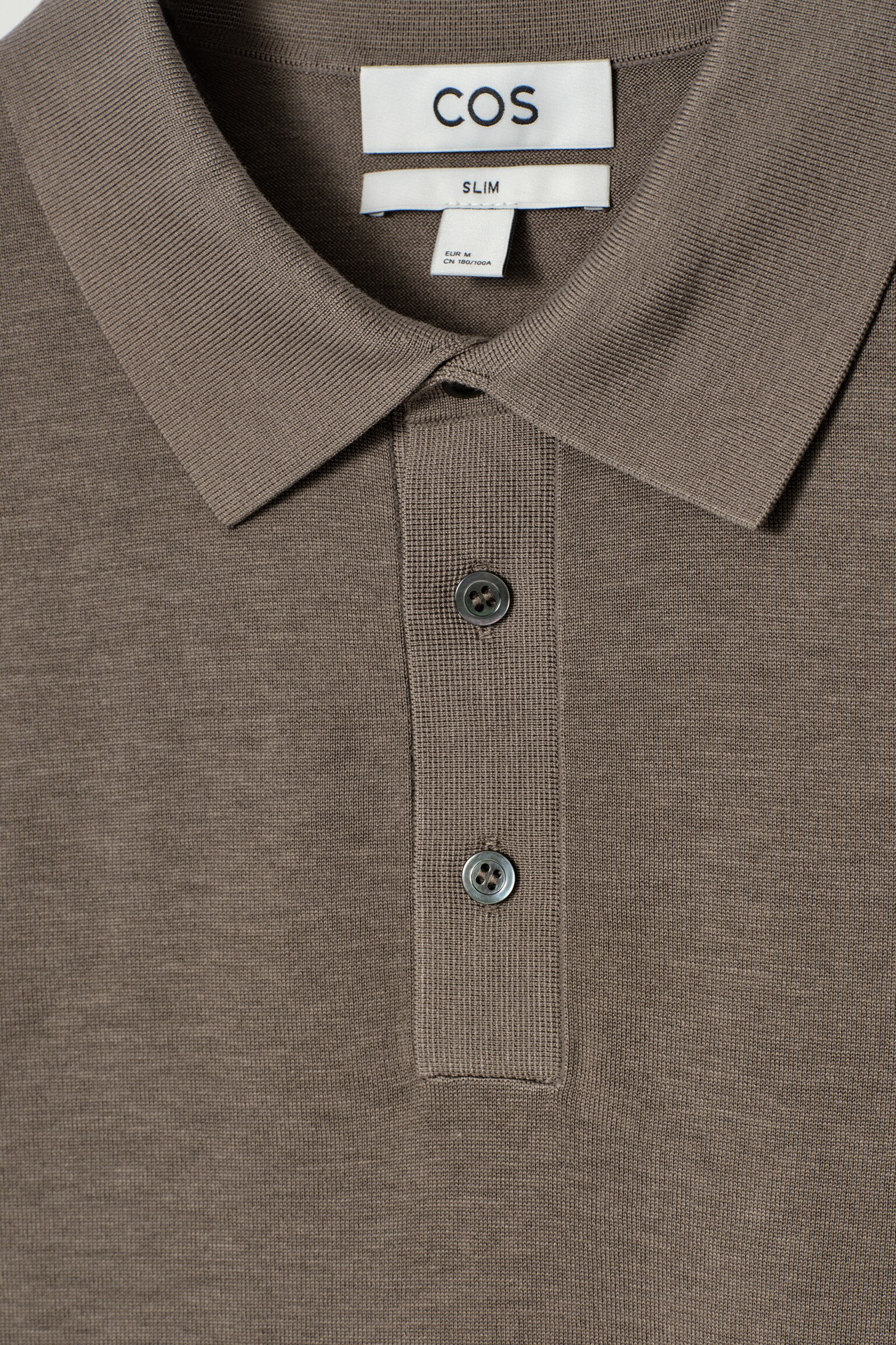 POLO SLIM EN MAILLE DE SOIE - TAUPE FONCÉ/NOIR/BLEU MARINE - 7