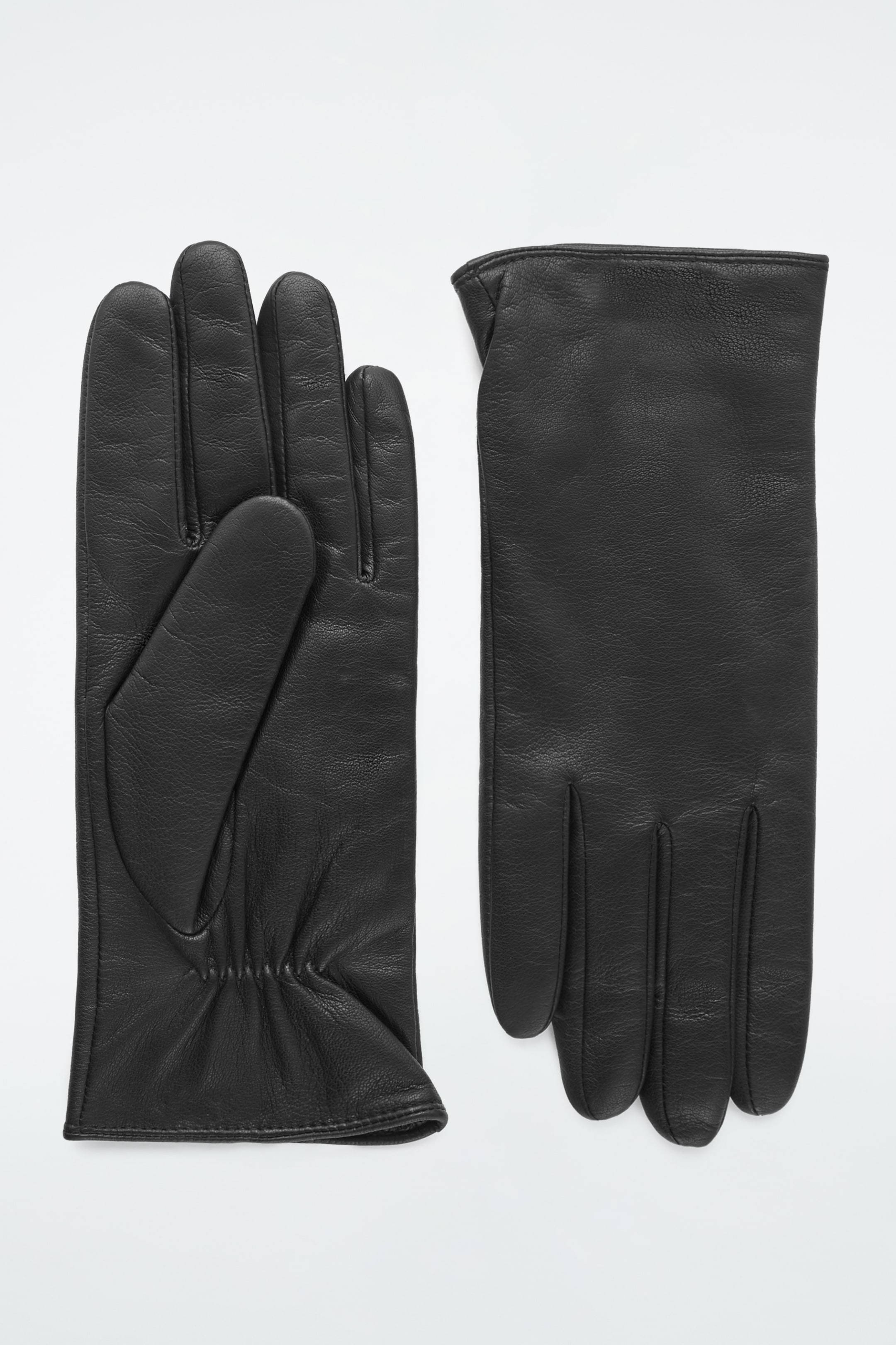 View larger image: CASHMERE-LINED LEATHER GLOVES - BLACK - Ladies | H&M GB 1