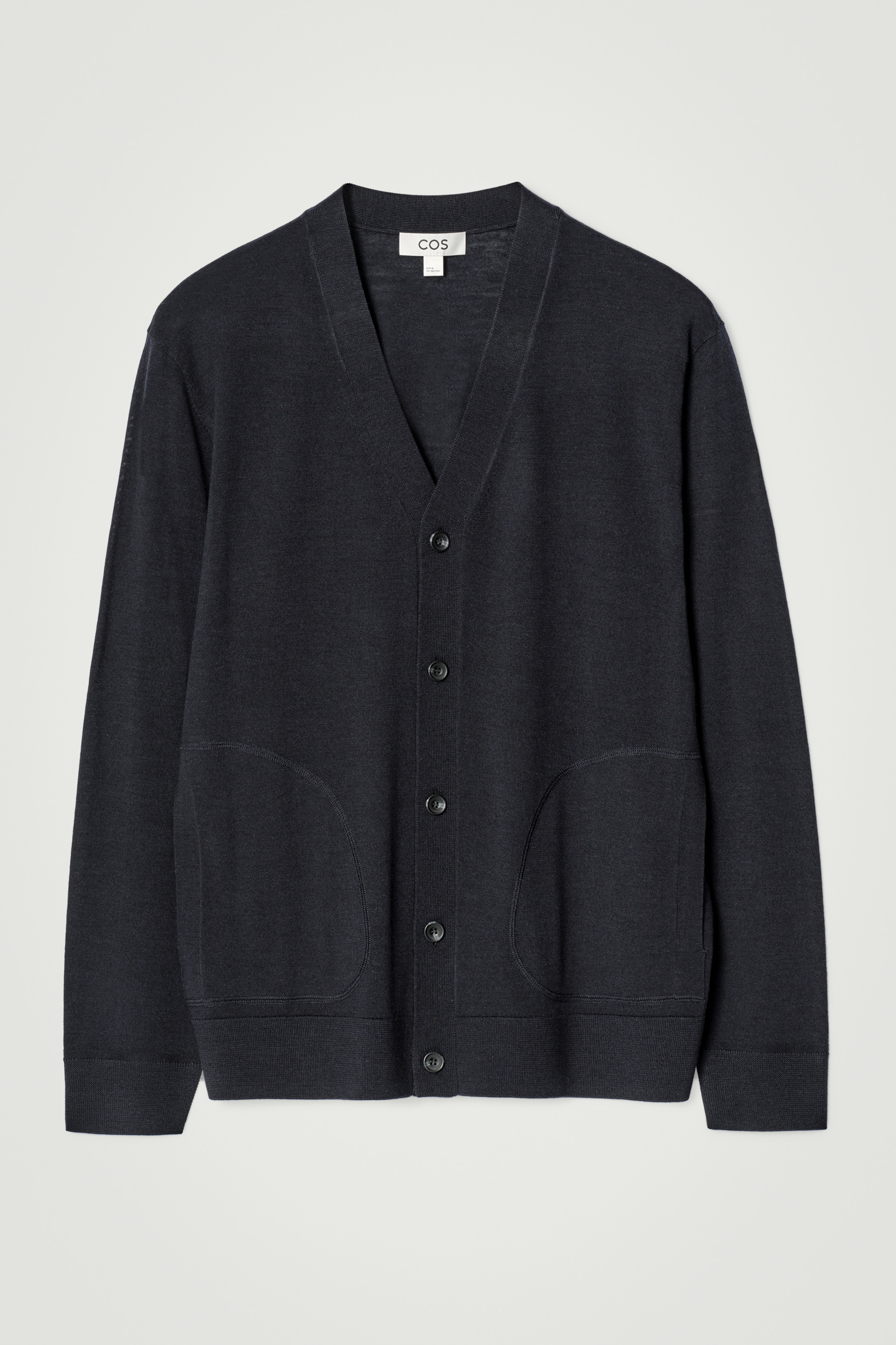 Größeres Bild anzeigen: STRICKJACKE AUS MERINOWOLLE MIT V-AUSSCHNITT - NAVYBLAU - Men | H&M AT 6