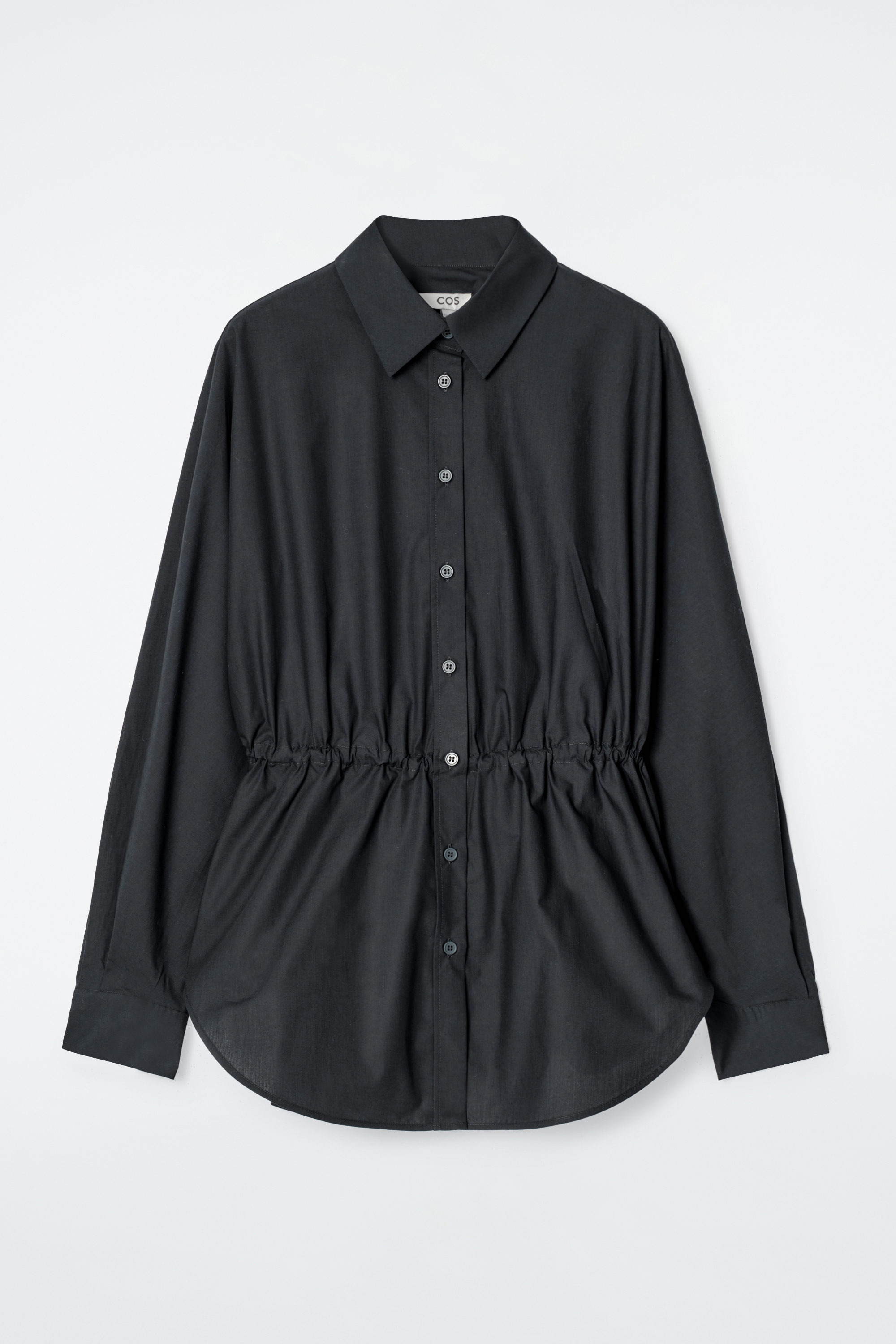 COS Silk Panel T-Shirt Dress in BLACK | endource