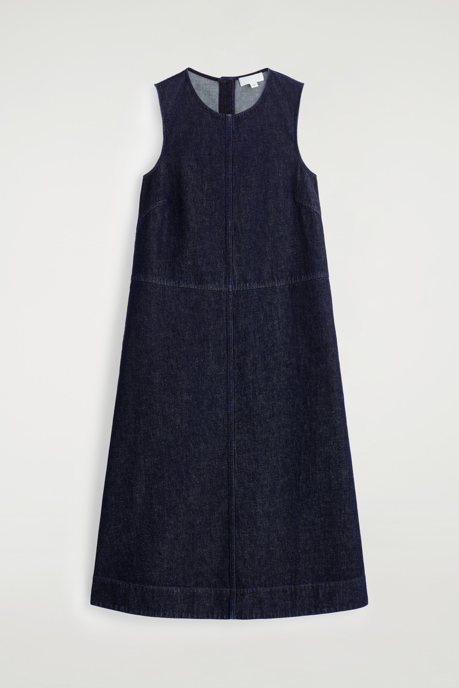 VESTIDO VAQUERO MIDI CORTE EVASÉ - ÍNDIGO - 2