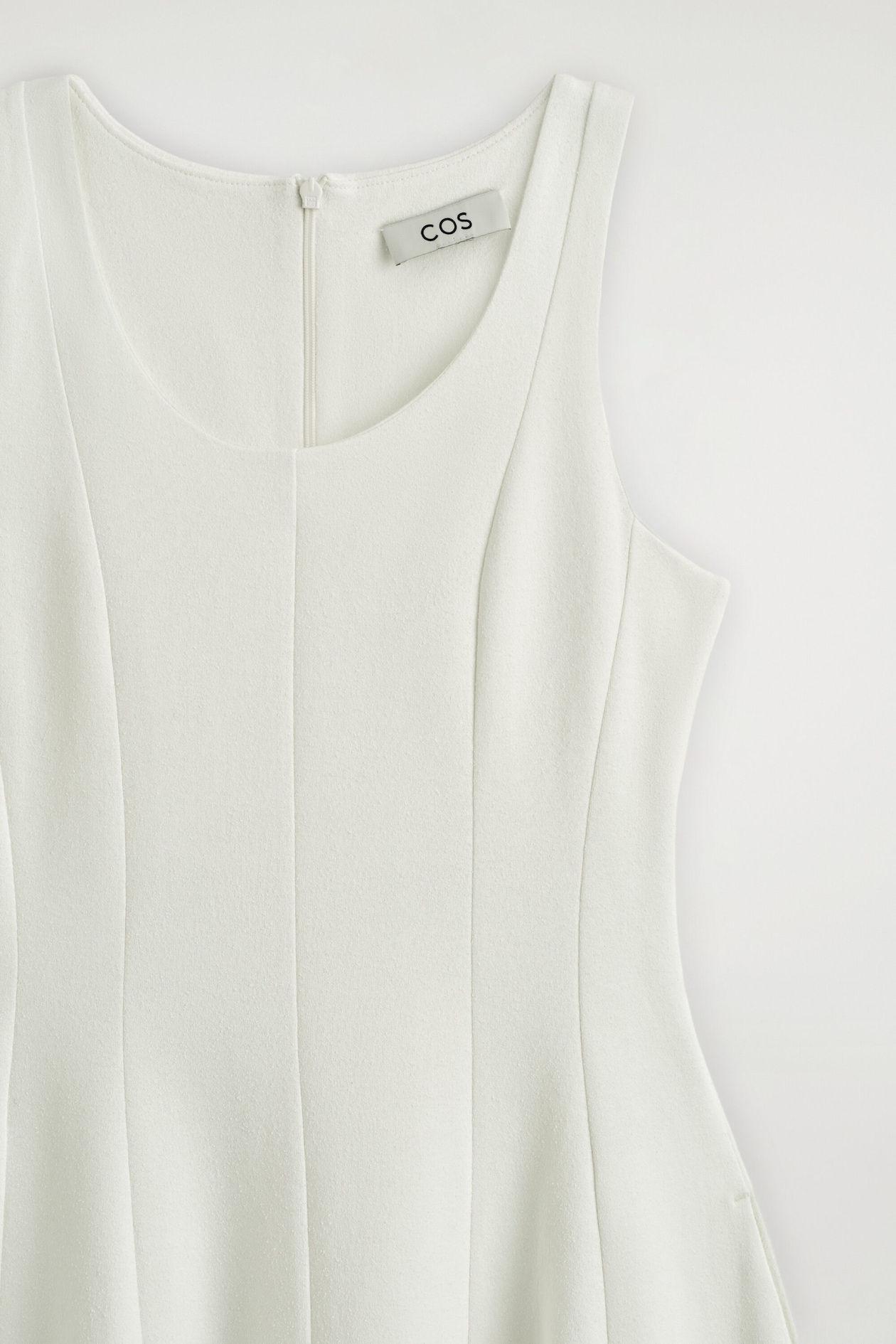 knee length dresses for ladies St. Agni | Sculpted Cotton Strapless Dress
