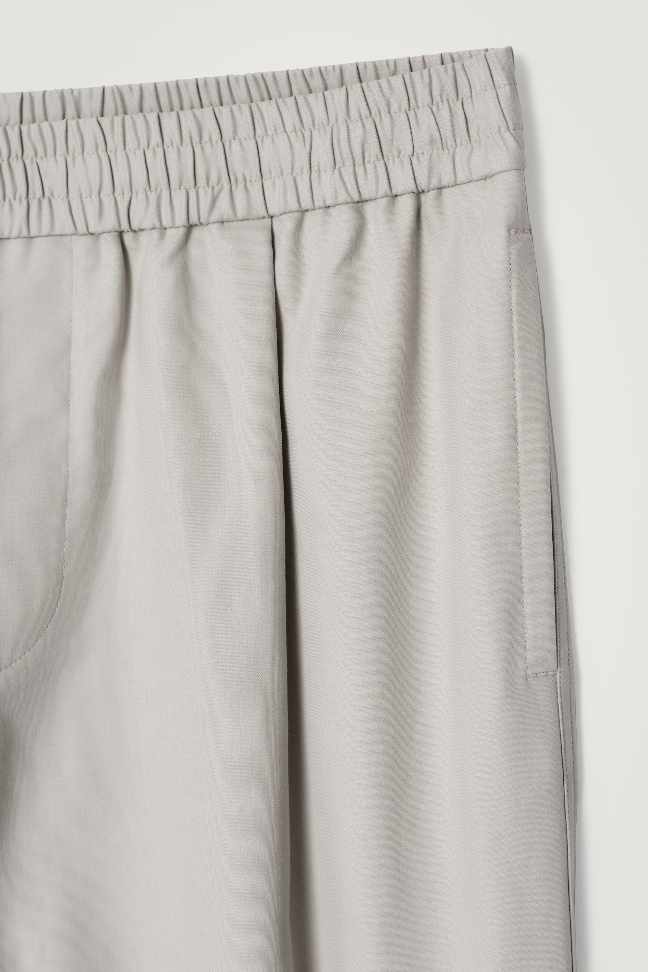 RELAXED COTTON TAPERED PANTS