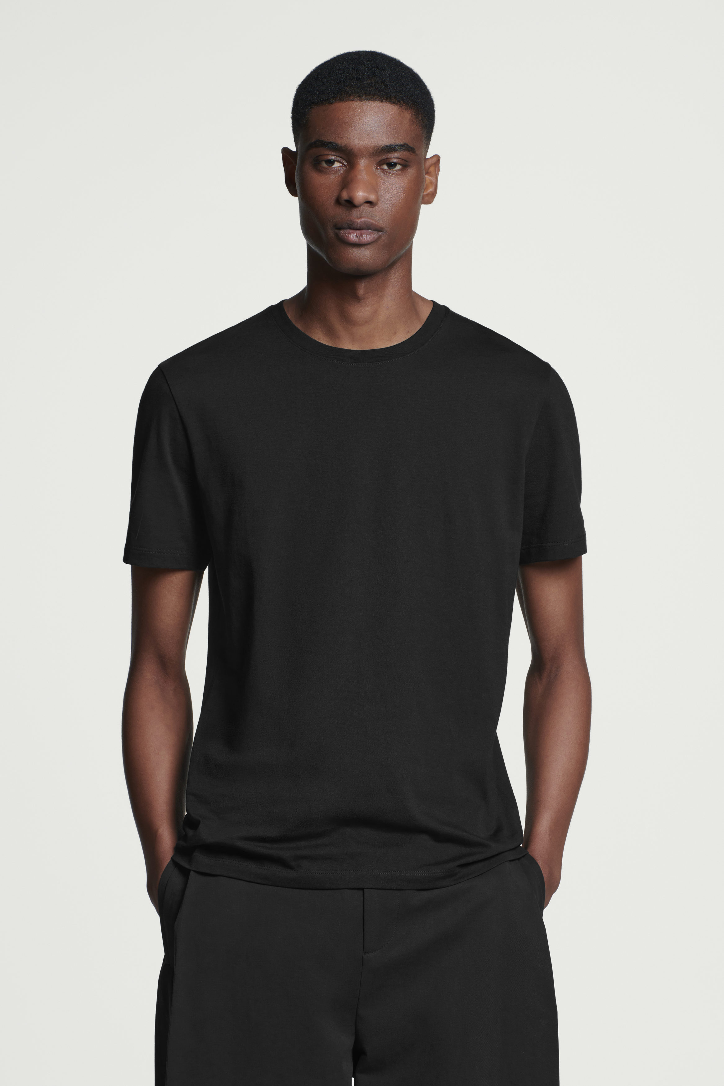 Tシャツ・カットソー DNL FW22 COTTON SHIRT (1DR8DWD UY1 BLACK) Comme Des Garcons Shirt T-Shirt FNT008W24-1 BLACK | IlDuomo