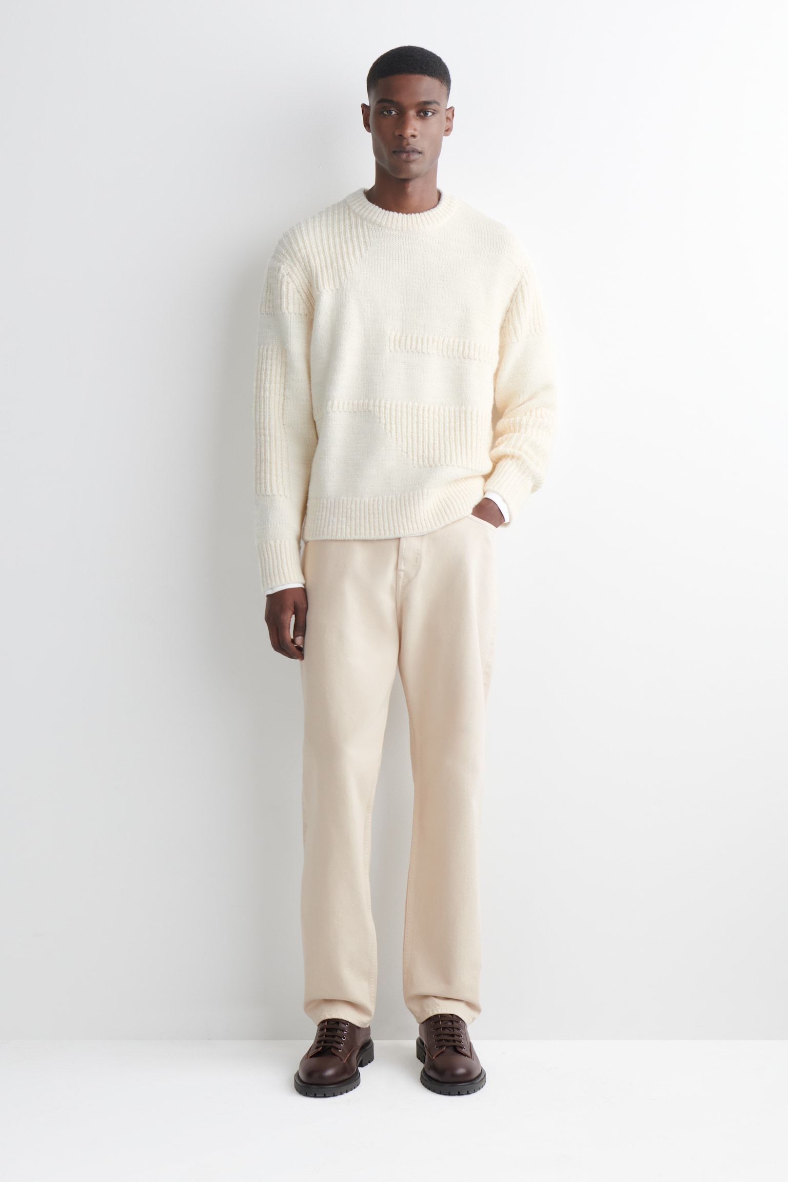 JEAN DROIT SIGNATURE - BEIGE/NOIR DÉLAVÉ/NOIR/BLEU FONCÉ/BLEU/BLEU CIEL - 2