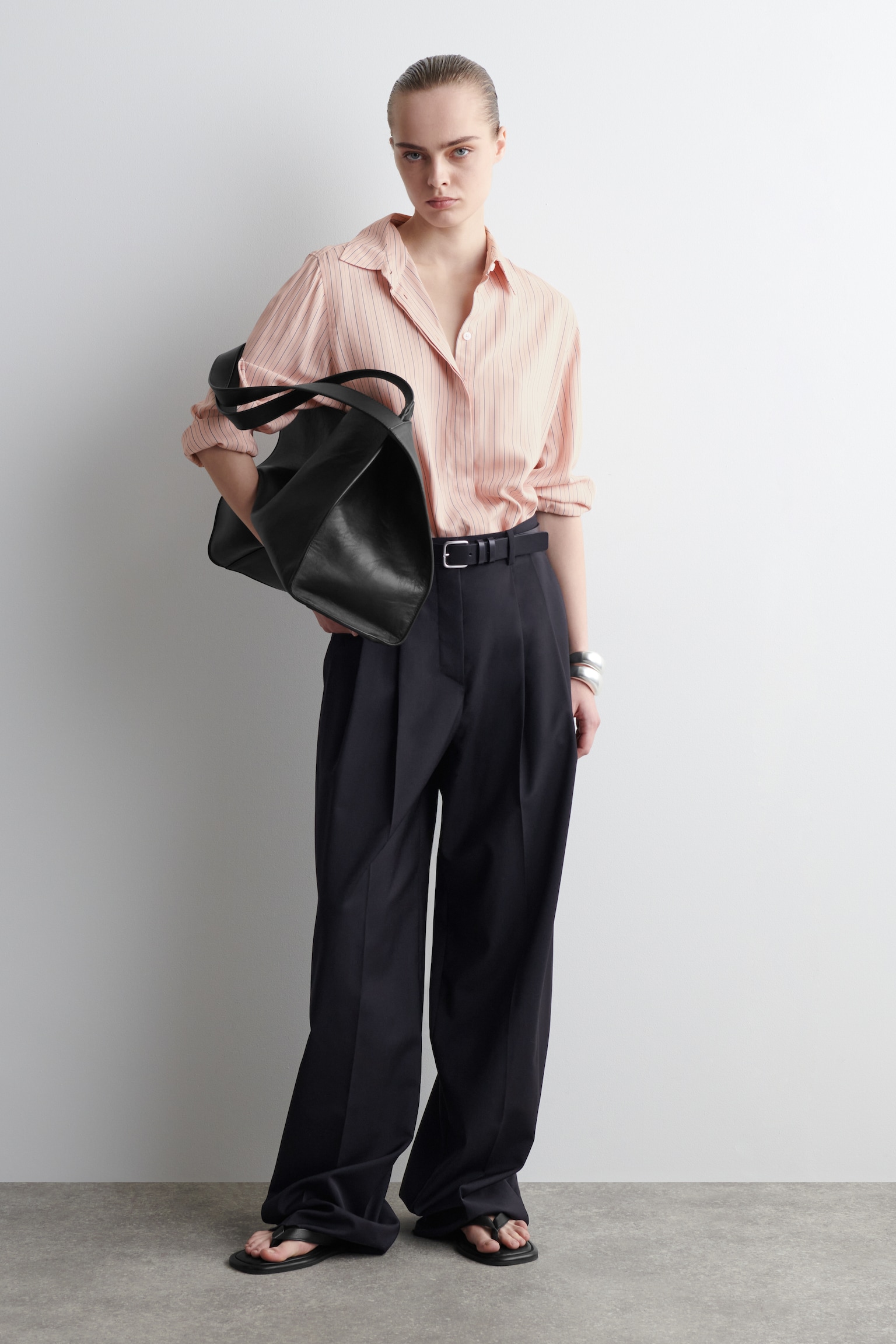 CHEMISE DÉCONTRACTÉE RAYÉE - ROSE / RAYURES/BLEU / FINES RAYURES - 7