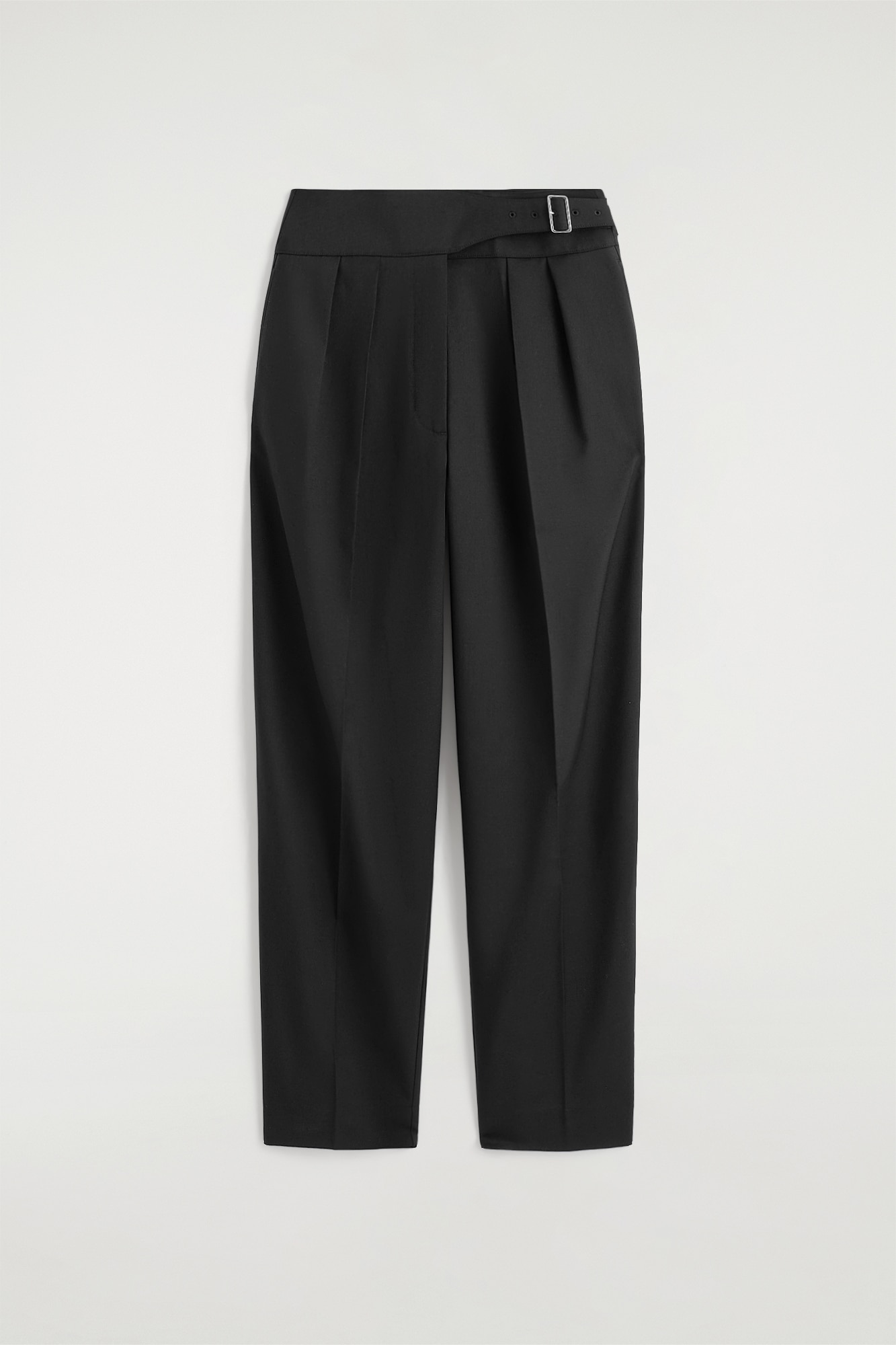 PANTALÓN BARREL LEG FAJÍN - NEGRO