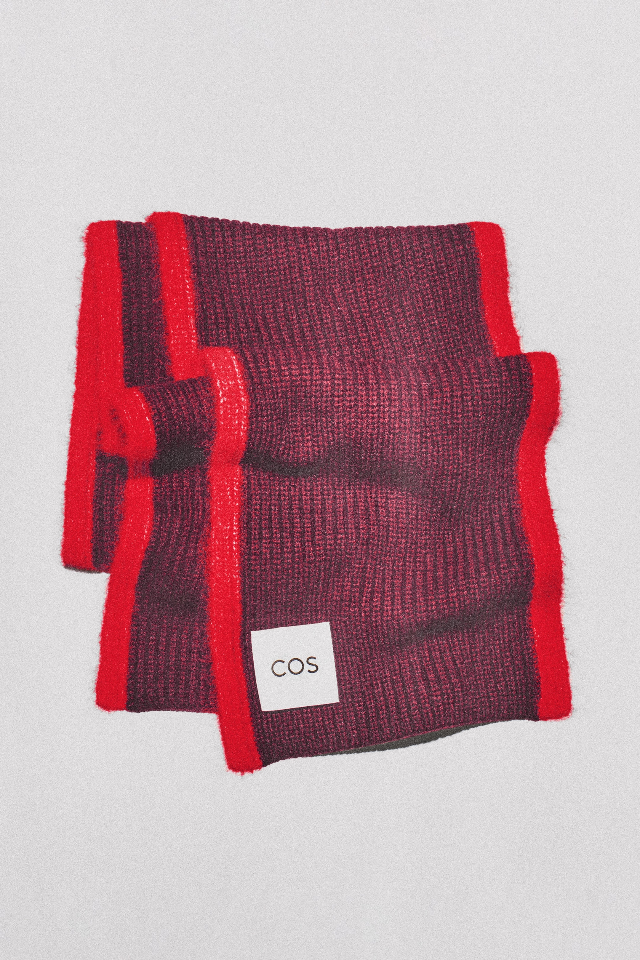 CHUNKY WOOL-MOHAIR SCARF