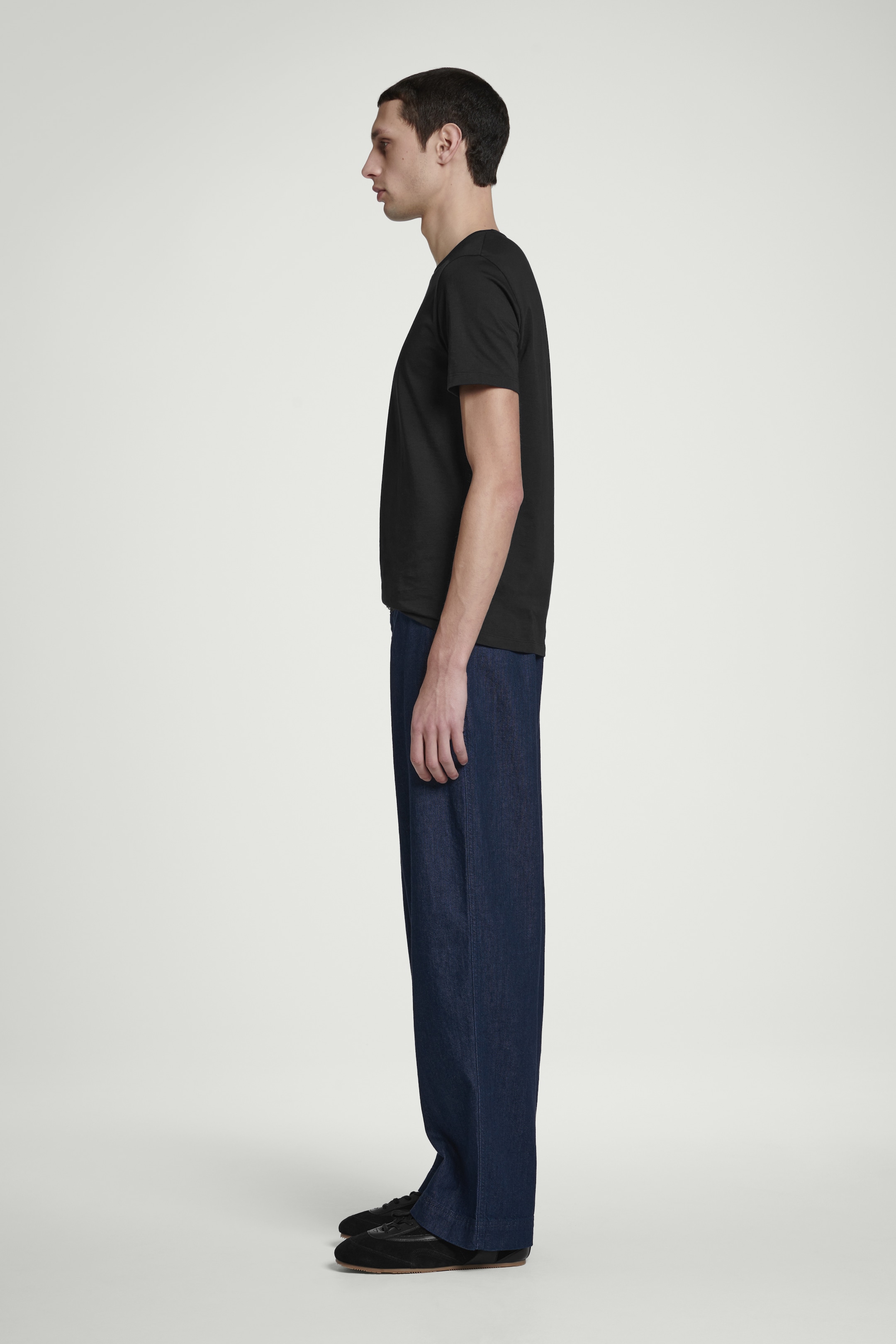 Grotere afbeelding bekijken: 3-PACK REGULIERE KATOENEN T-SHIRTS - MARINE / GRIJS / WIT - HEREN | H&M BE 2