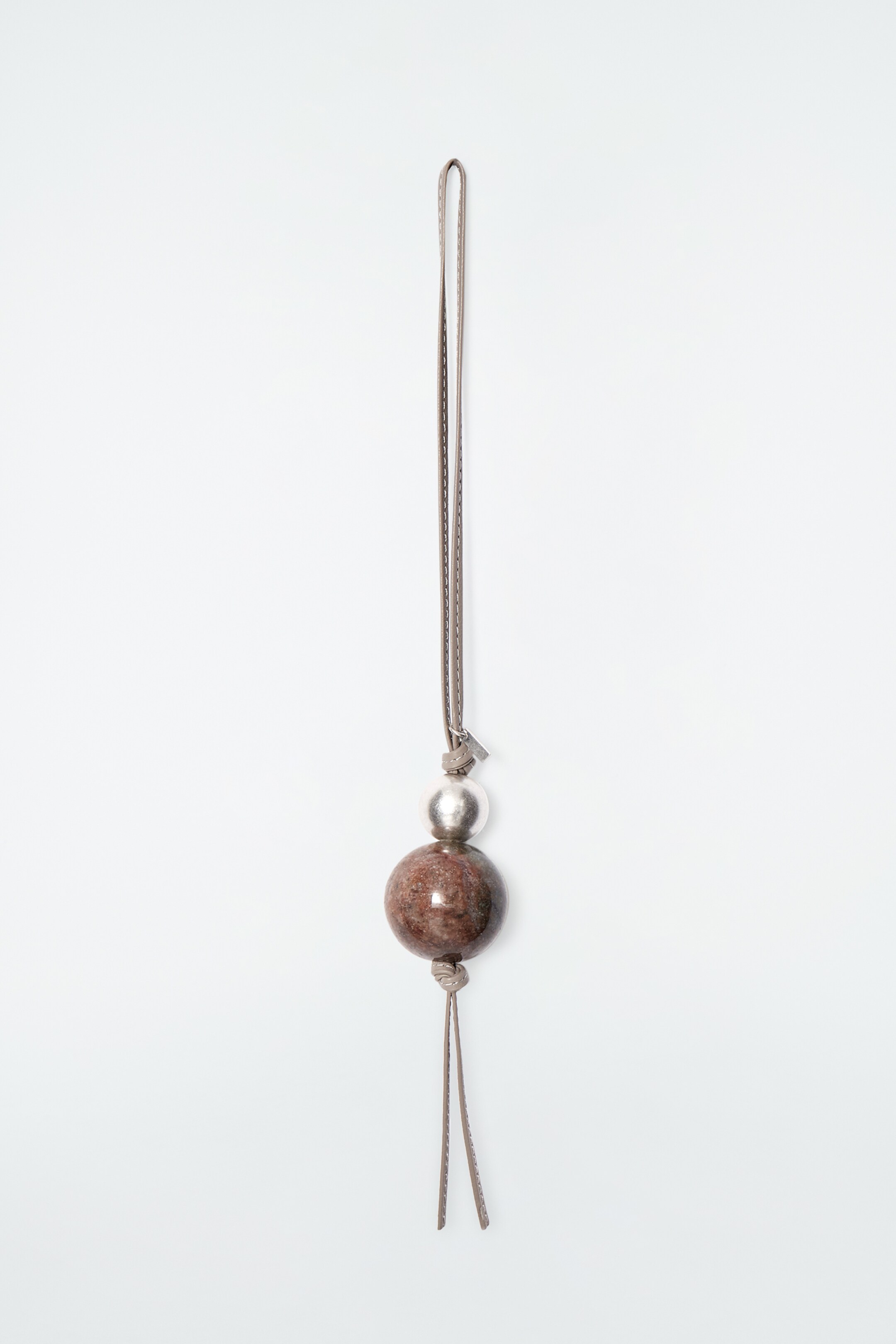 View larger image: BEADED LEATHER BAG CHARM - BEIGE - Ladies | H&M GB 1