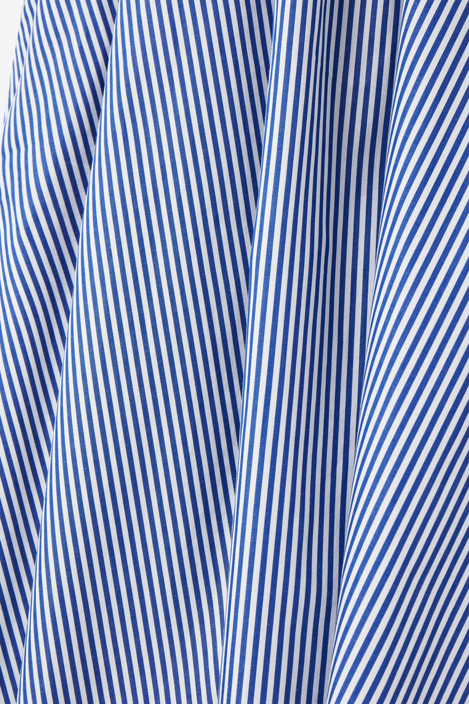 STRIPED A-LINE MIDI DRESS - BLUE / STRIPED - 2