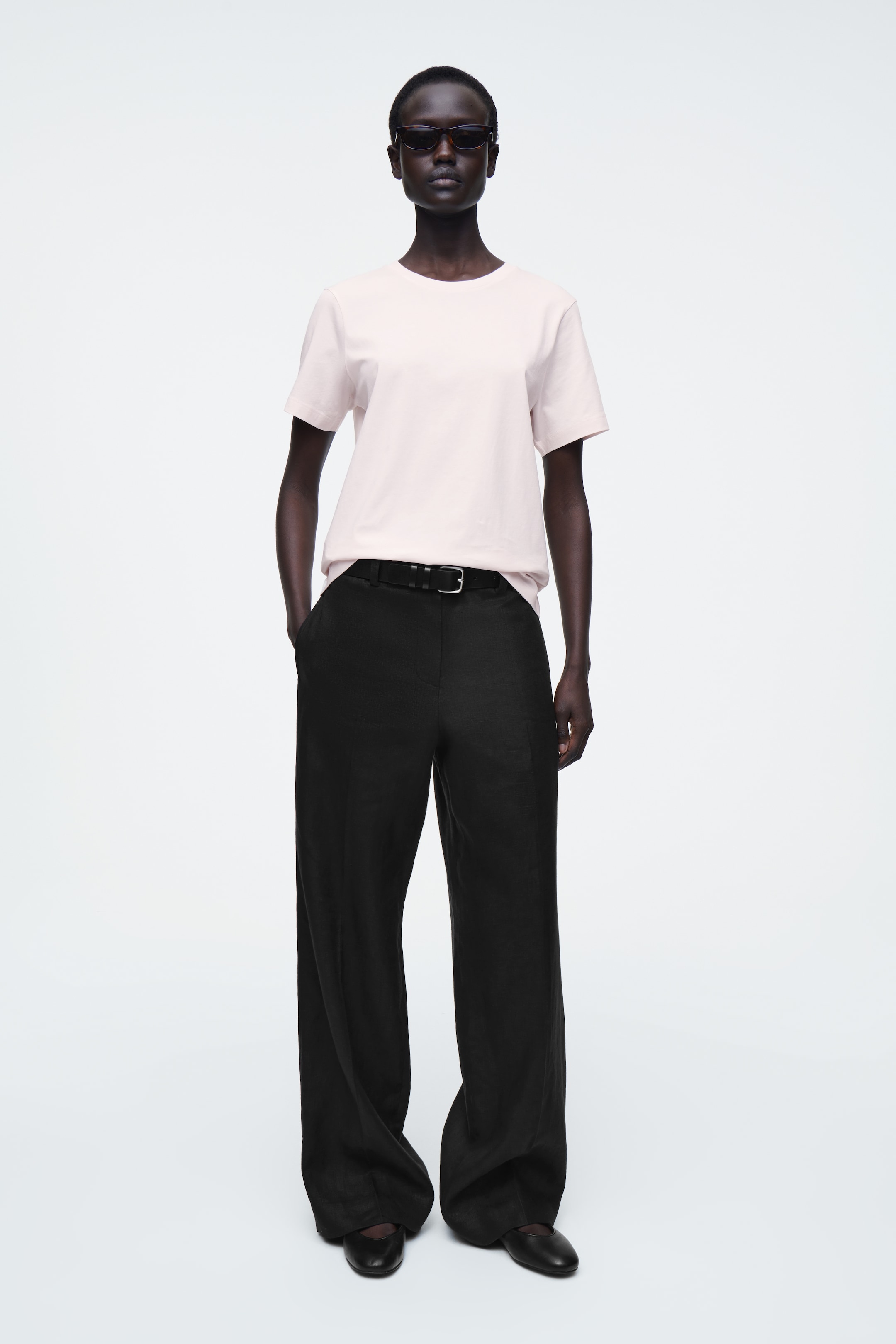 Agrandir l'image: T-SHIRT À COL ROND EN COTON - ROSE CLAIR - FEMME | H&M CH 2