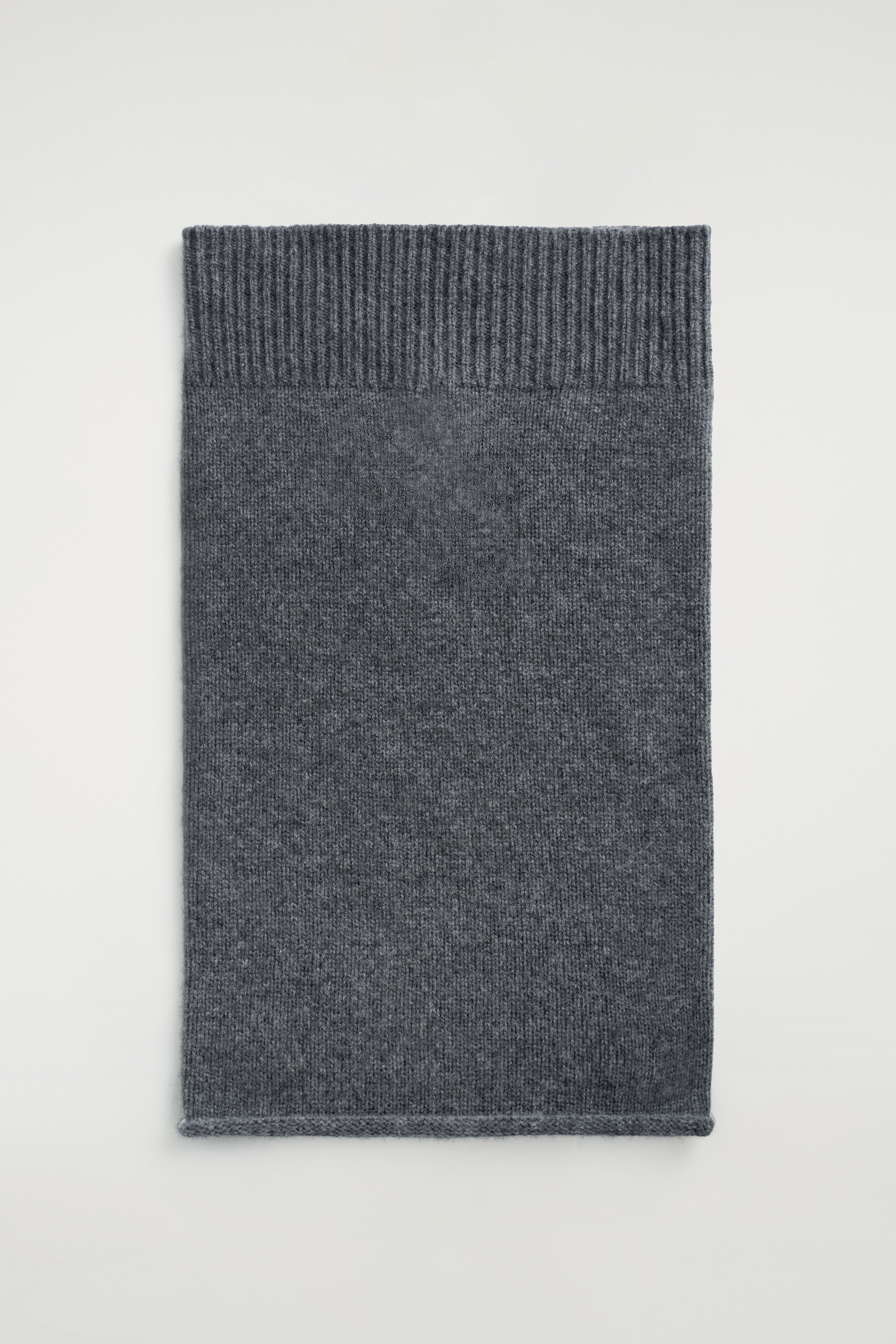 WOOL-CASHMERE SNOOD - DARK GREY