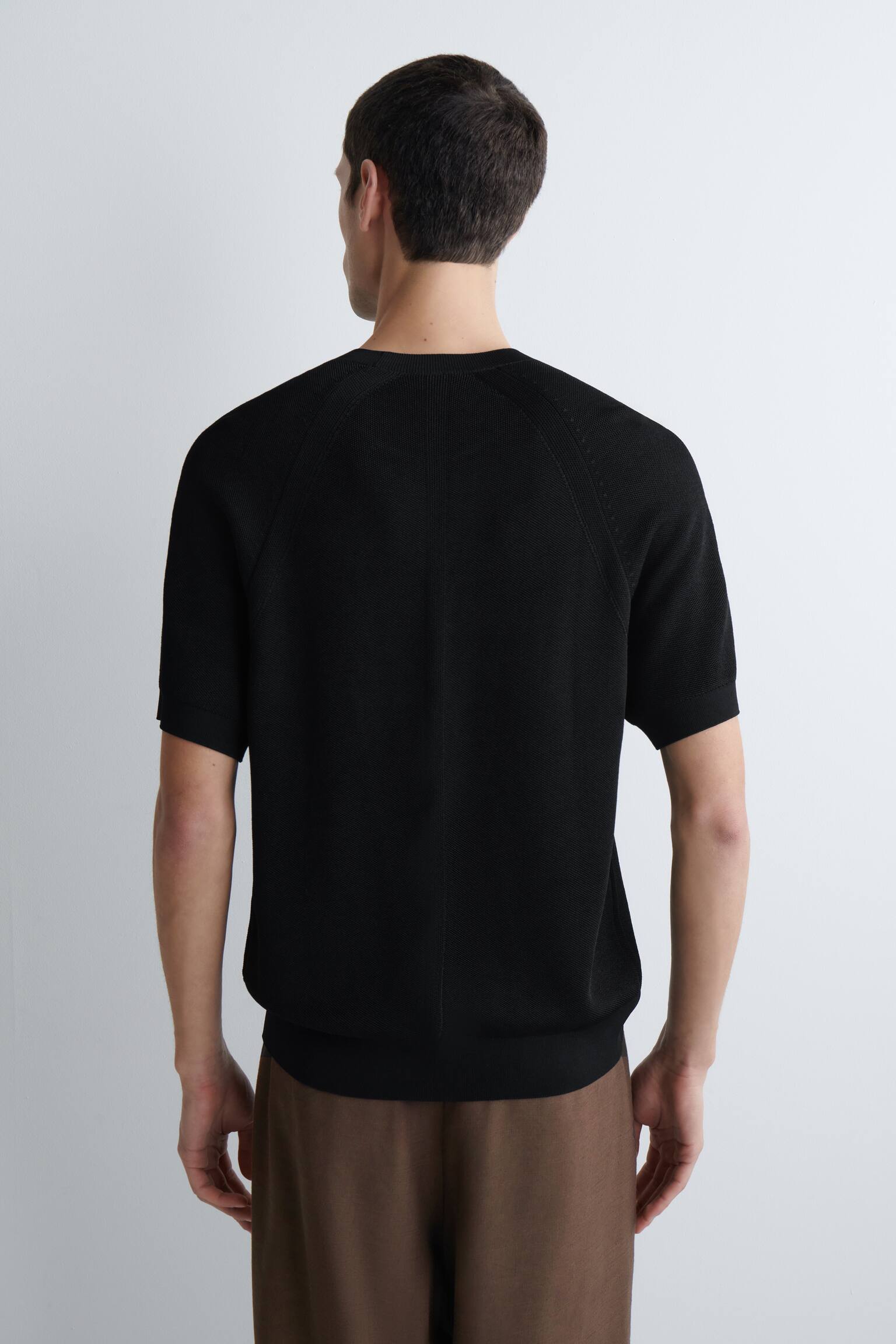 ΠΛΕΚΤΟ ΜΠΛΟΥΖΑΚΙ ΔΙΠΛΗΣ ΟΨΗΣ - ΜΑΥΡΟ - 7