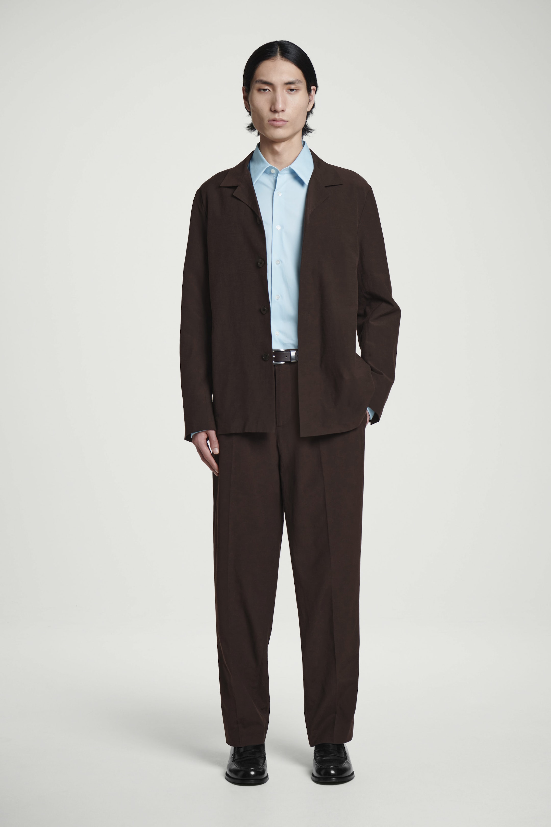 CAMICIA SARTORIALE IN POPELINE DAL TAGLIO SLIM
