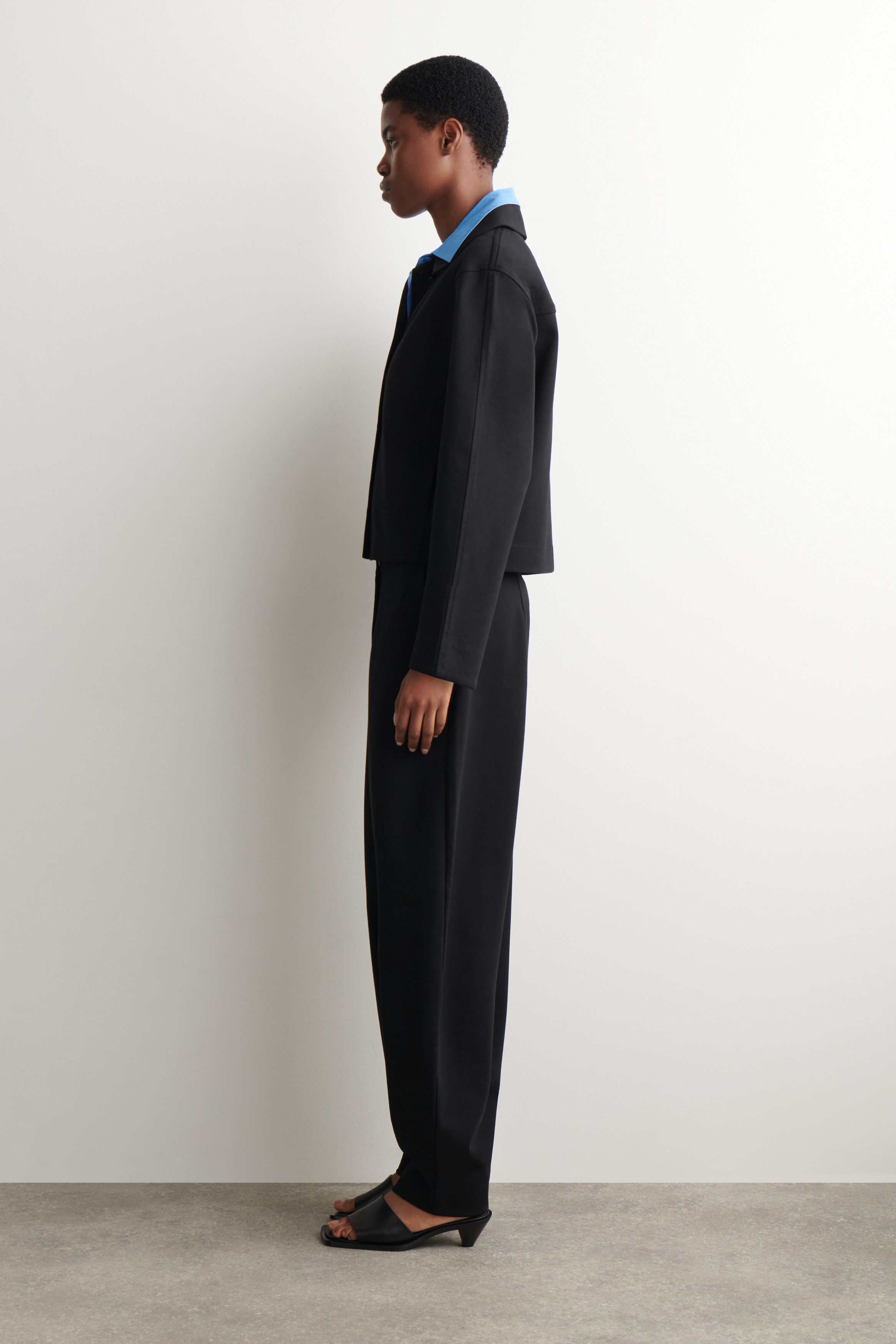 JERSEY TULIP PANTS - BLACK | COS US