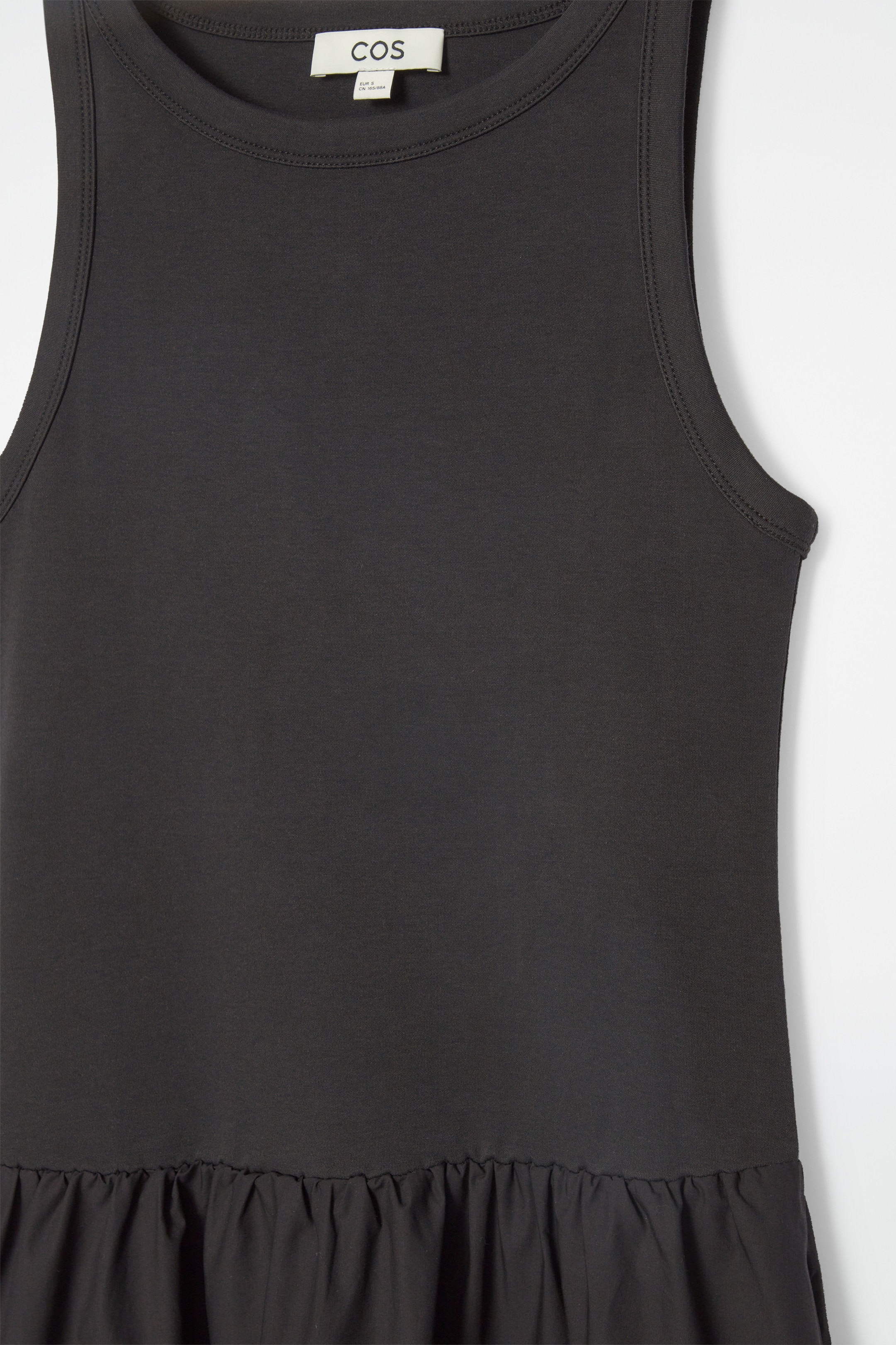Grösseres Bild ansehen: MAXIKLEID MIT KONTRASTEINSATZ - SCHWARZ - DAMEN | H&M CH 2