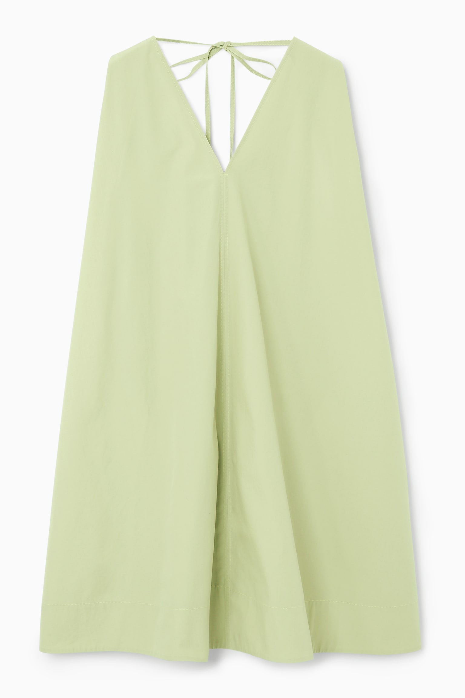 ROBE COURTE BABY DOLL SANS MANCHES - VERT/BLANC