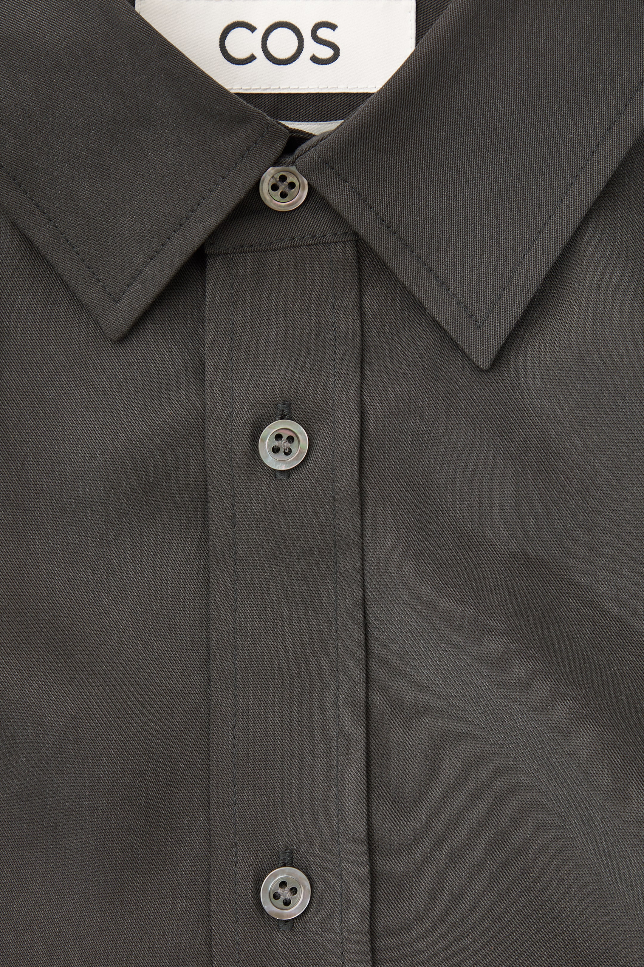 Grösseres Bild ansehen: LEICHTES OVERSIZED-HEMD AUS TWILL - Dunkelgrau - HERREN | H&M CH 2