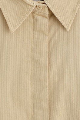 CORDUROY SHIRT — BEIGE 1