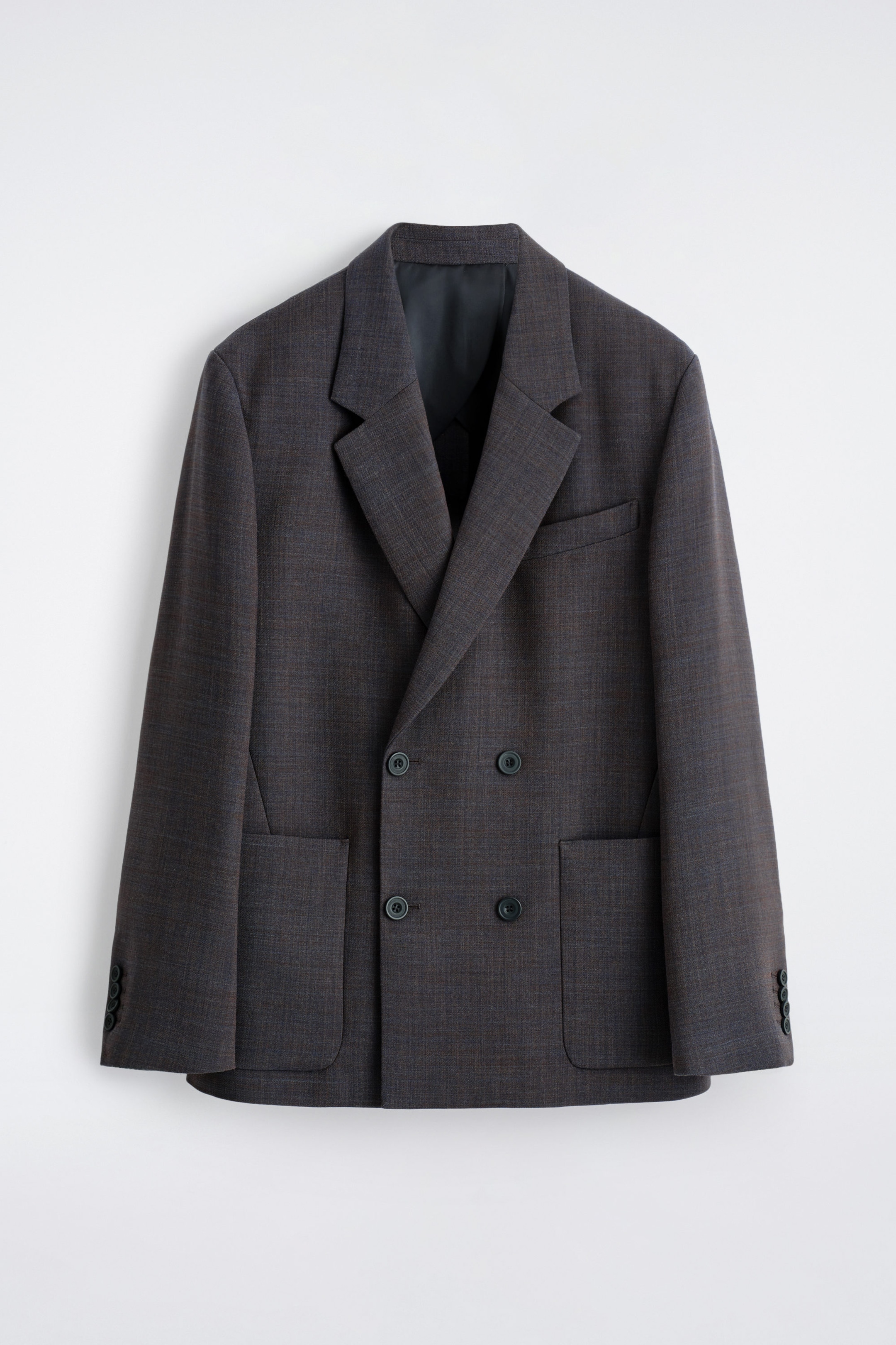 UNSTRUCTURED WOOL-BLEND BLAZER
