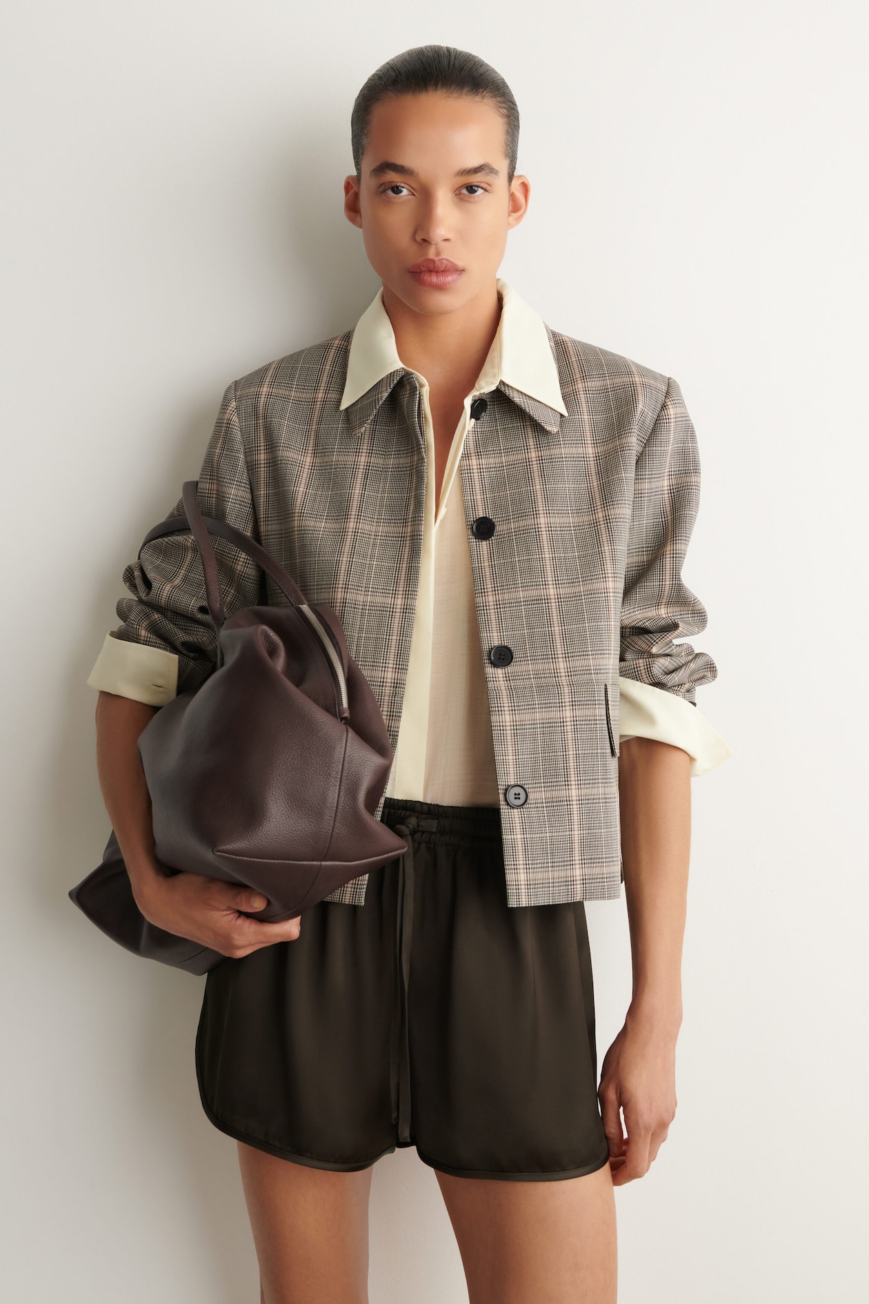 CHECKED WOOL JACKET