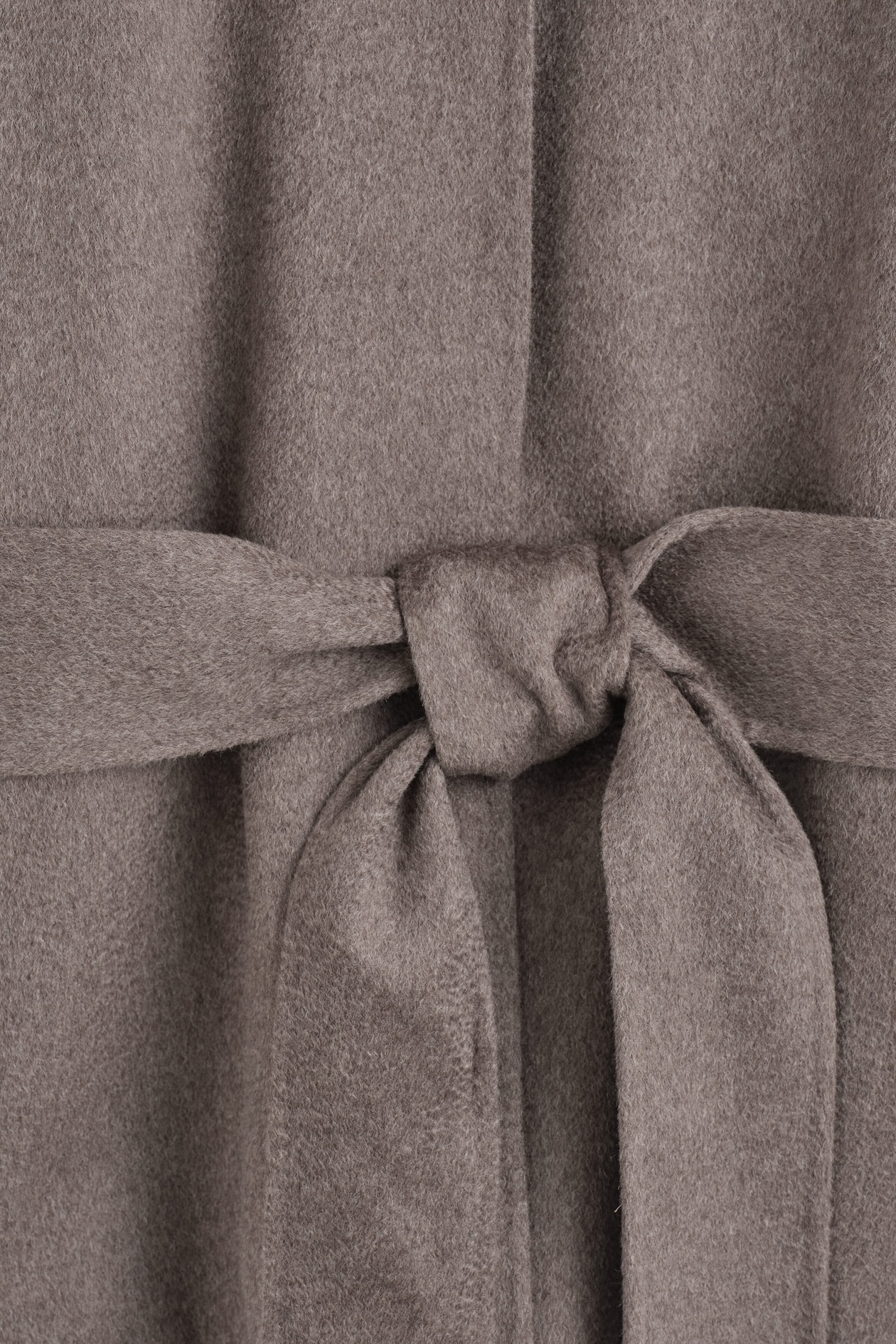 BELTED DOUBLE-FACED CASHMERE JACKET — STONE