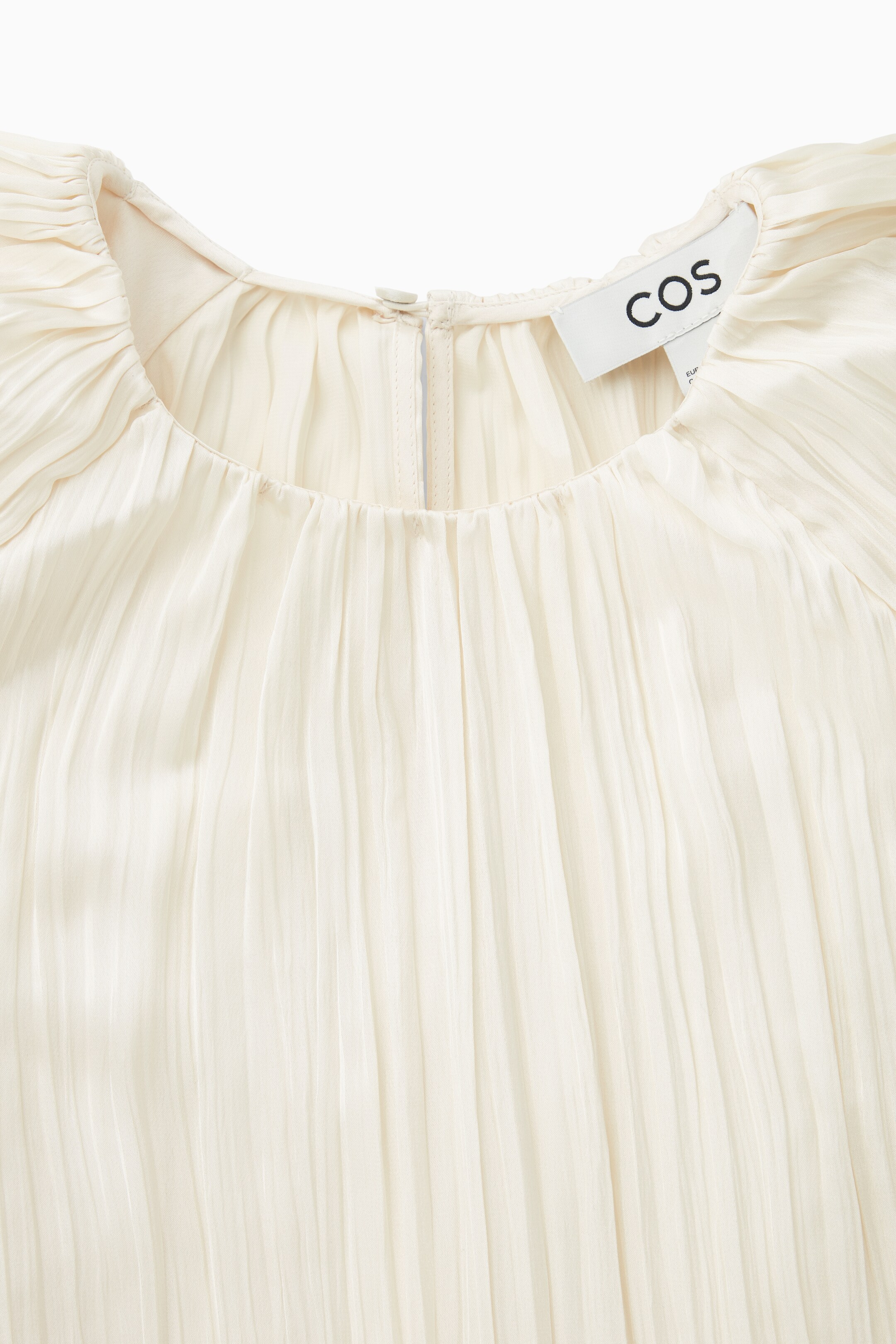 View larger image: PLISSÉ LONG-SLEEVED BLOUSE - IVORY - Ladies | H&M GB 2