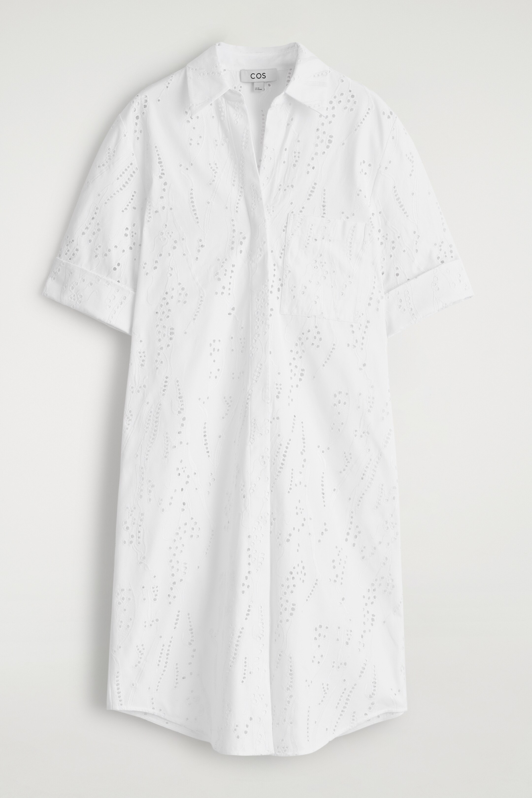 Nagyobb kép megtekintése: BRODERIE ANGLAISE ING-RUHA - FEHÉR - NŐI | H&M HU 5