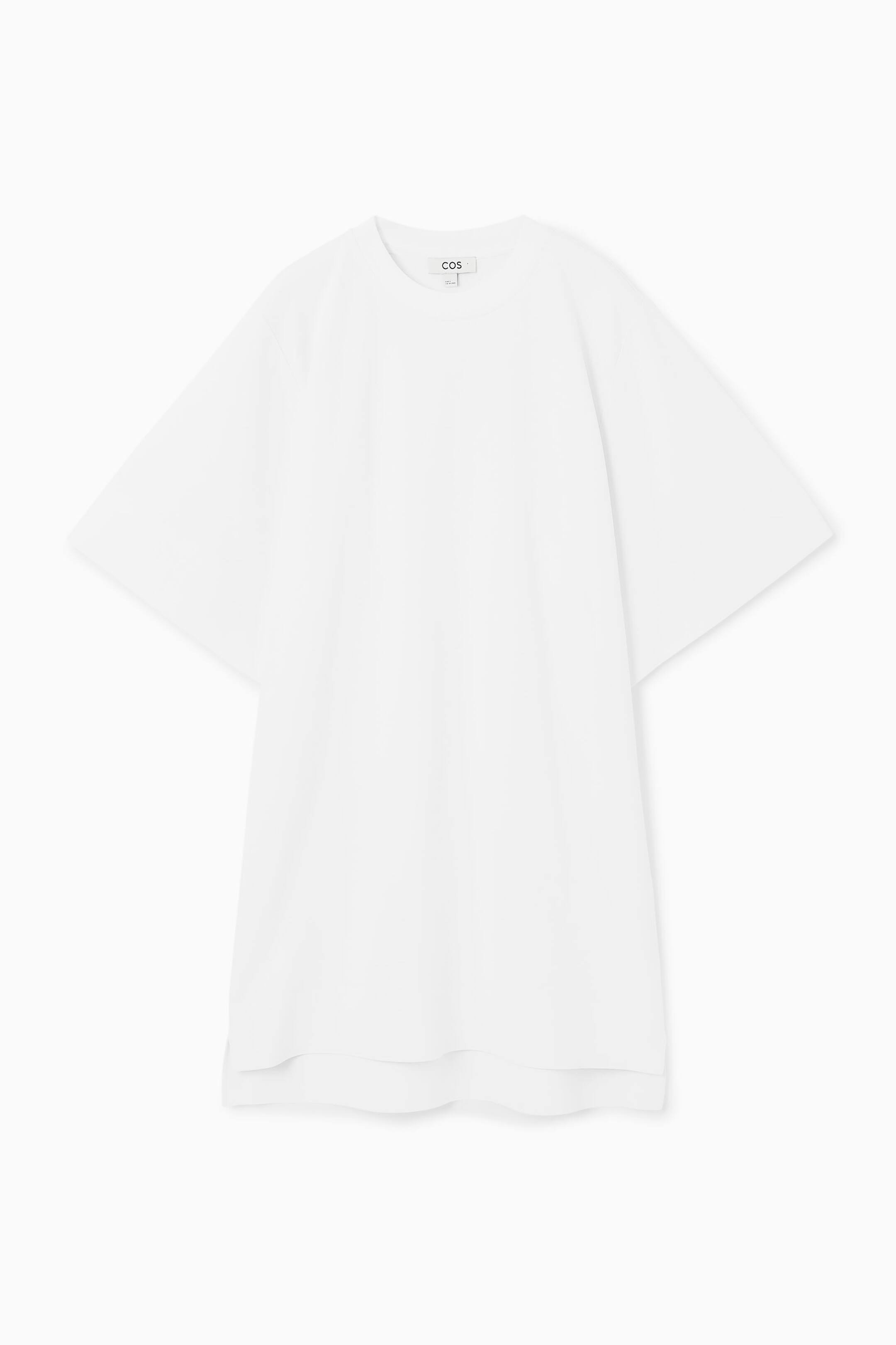 Näytä suurempi kuva: LONGLINE CREW-NECK T-SHIRT - WHITE - NAISET | H&M FI 1