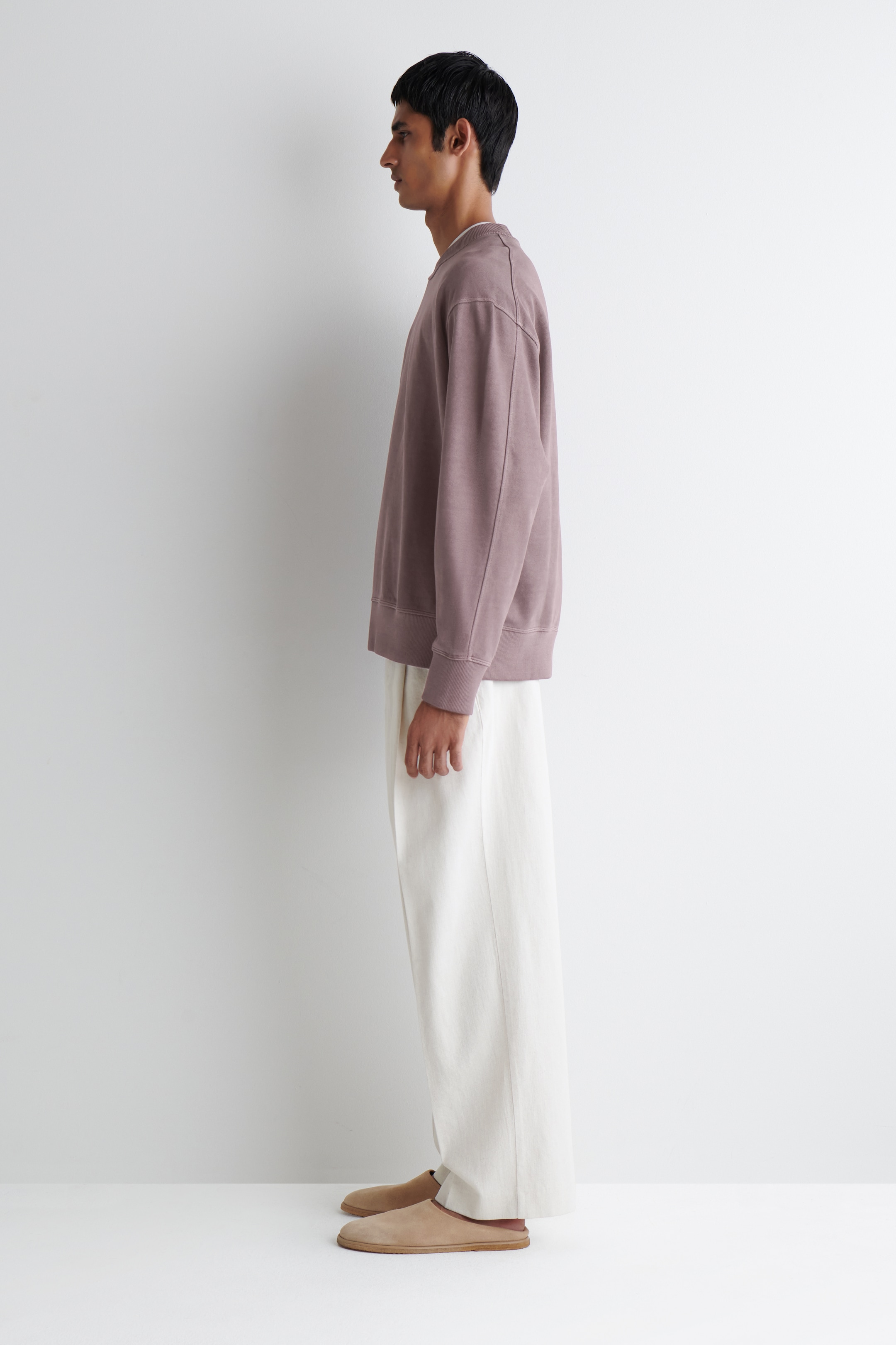 Visualizza immagine più grande: FELPA IN COTONE LAVATO DAL TAGLIO RILASSATO - BORDEAUX LAVATO - UOMO | H&M IT 4