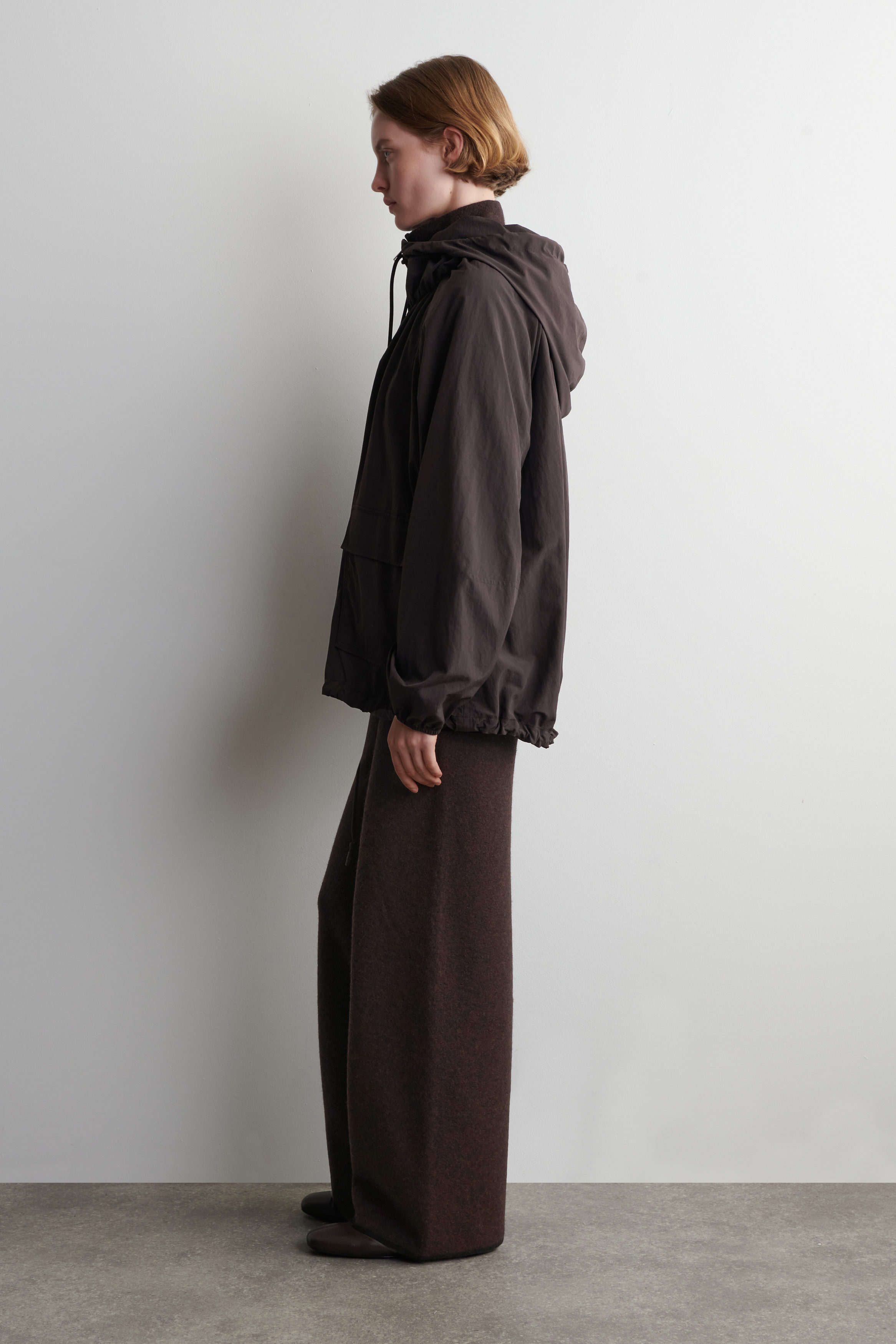 TECHNICAL HOODED PARKA JACKET - DARK BROWN | COS US