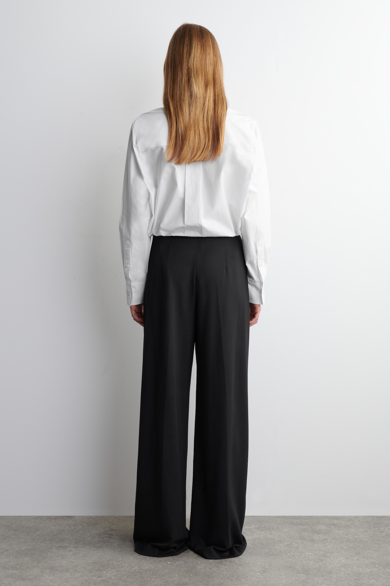 HOSE AUS JERSEY MIT WEITEM BEIN - SCHWARZ - 3