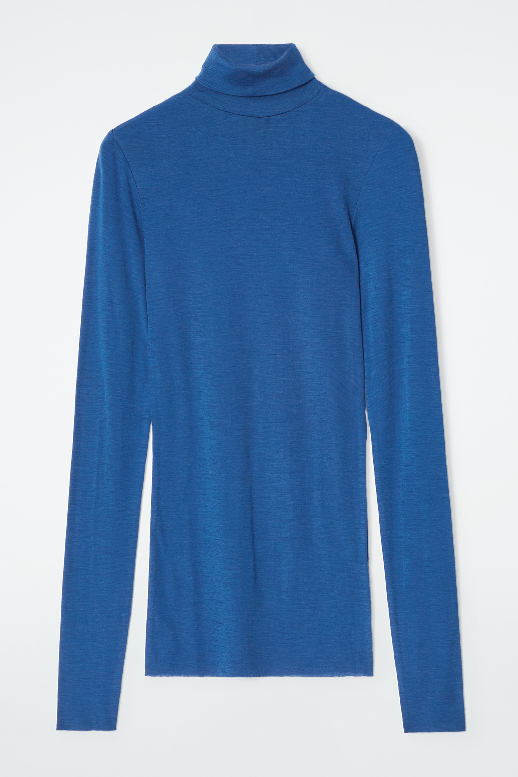 View larger image: MERINO WOOL TURTLENECK TOP - BRIGHT BLUE - Ladies | H&M GB 1