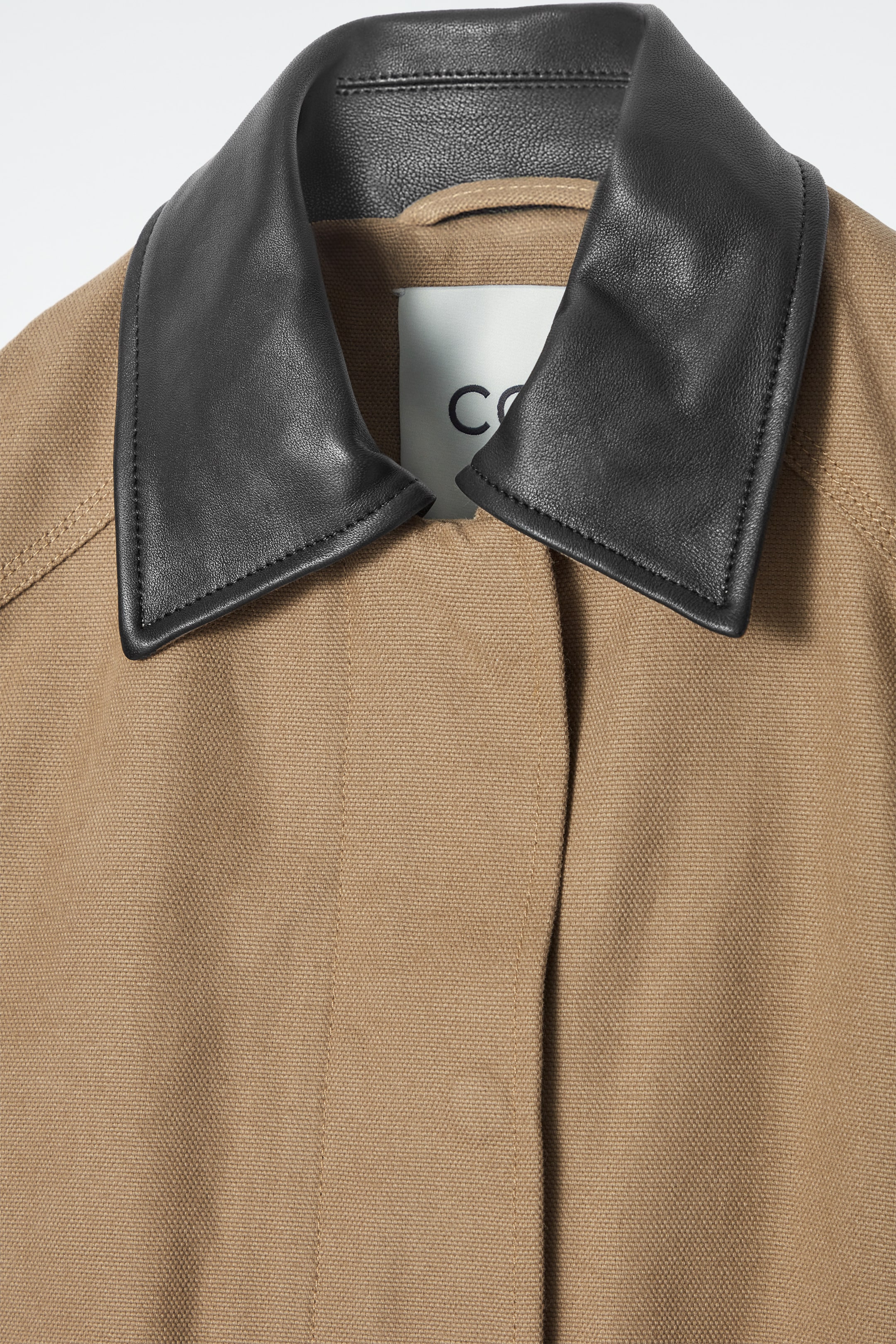 View larger image: LEATHER-COLLAR FIELD JACKET - CAMEL - Ladies | H&M GB 2