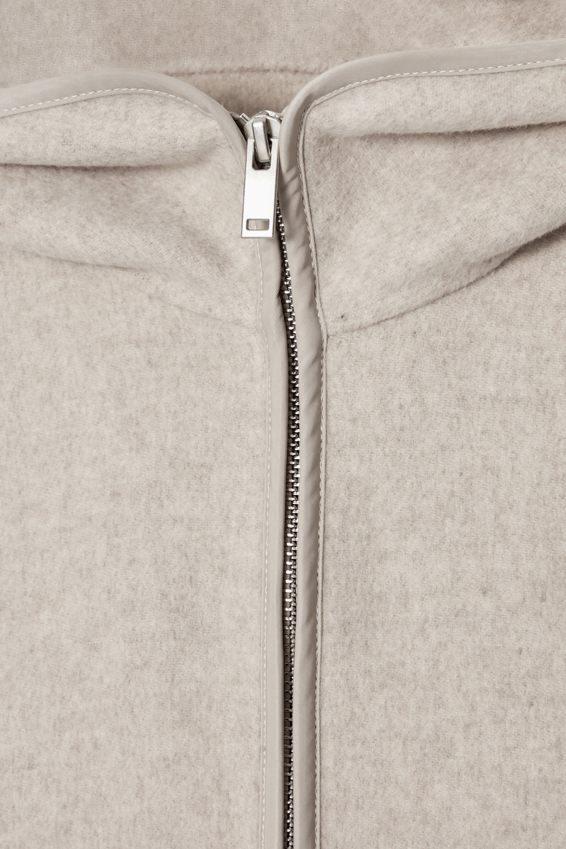 Agrandir l'image: VESTE À CAPUCHE EN LAINE DOUBLE FACE - BEIGE CLAIR - FEMME | H&M CH 8