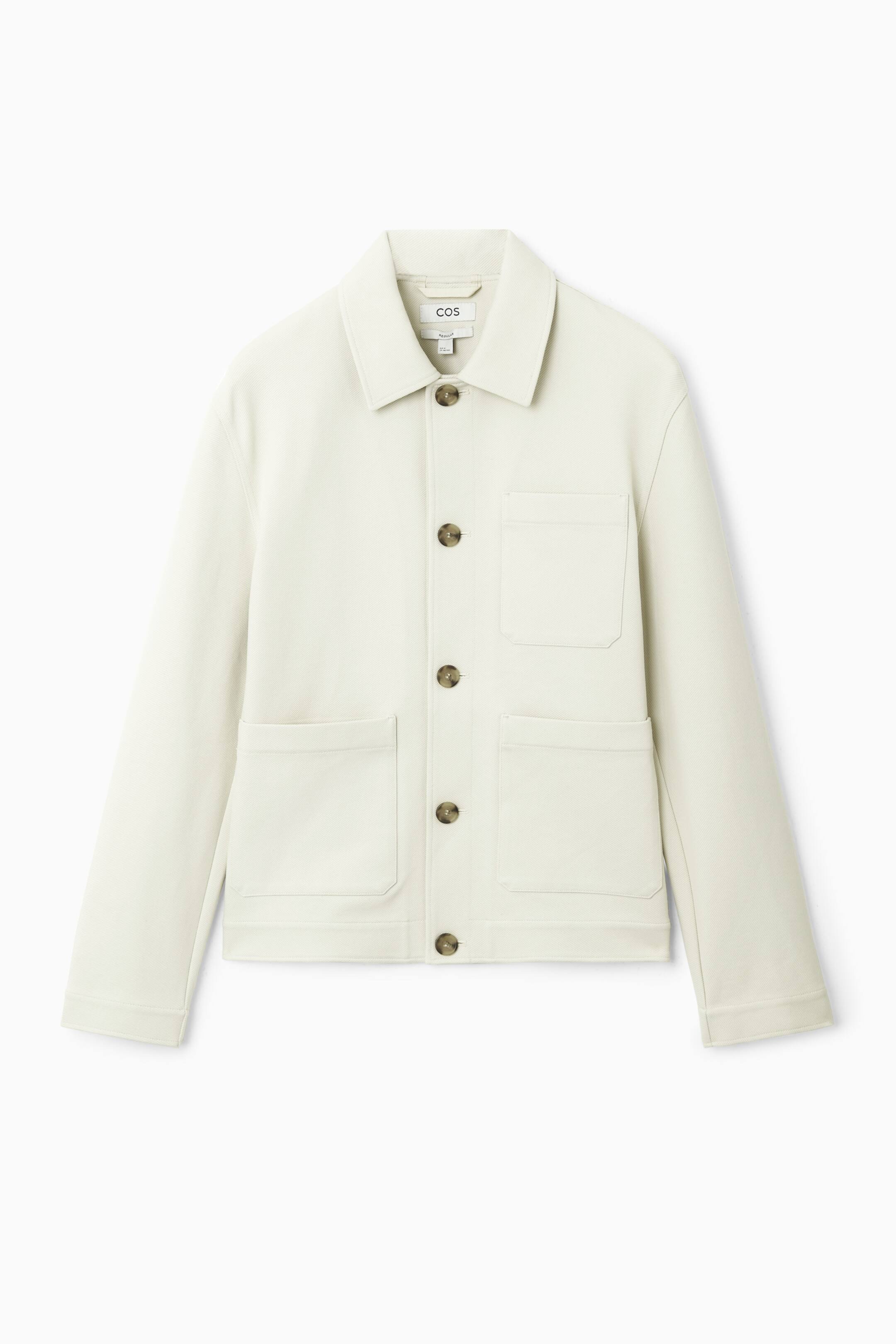 Vis større bilde: TWILL UTILITY JACKET - OFF-WHITE - Men | H&M NO 1