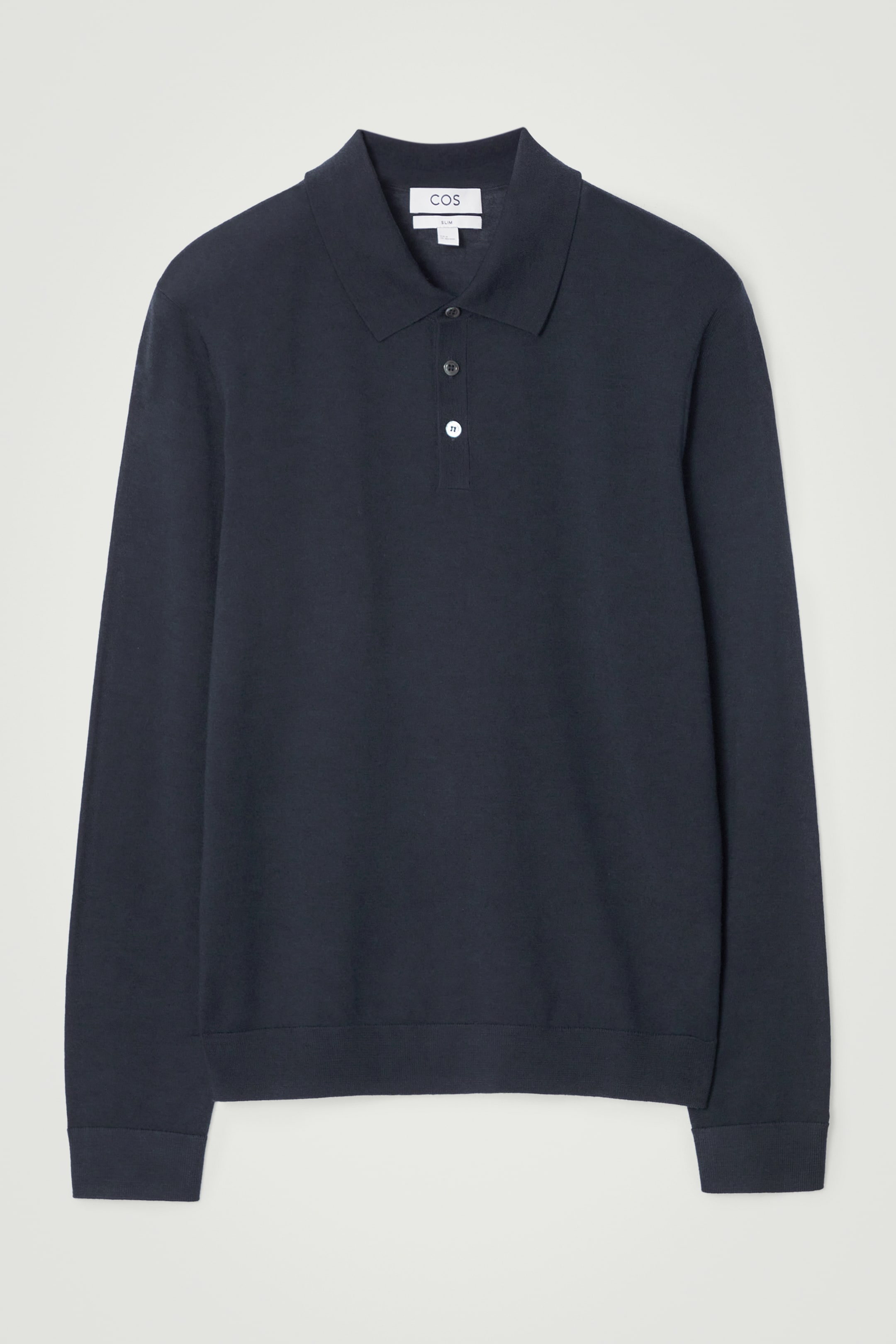 Ver imagen más grande: POLO DE LANA MERINO AJUSTADO - AZUL MARINO - HOMBRE | H&M ES 6