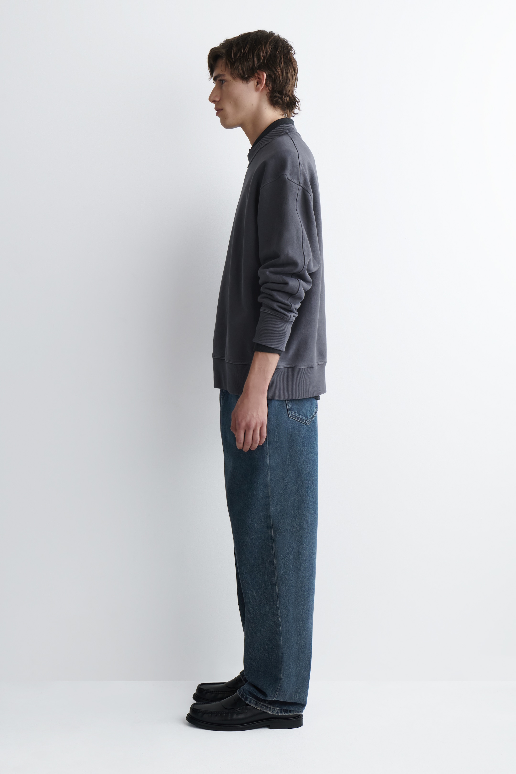 Ingrandisci l'immagine: RELAXED WASHED-COTTON SWEATSHIRT - WASHED NAVY - UOMO | H&M CH 3